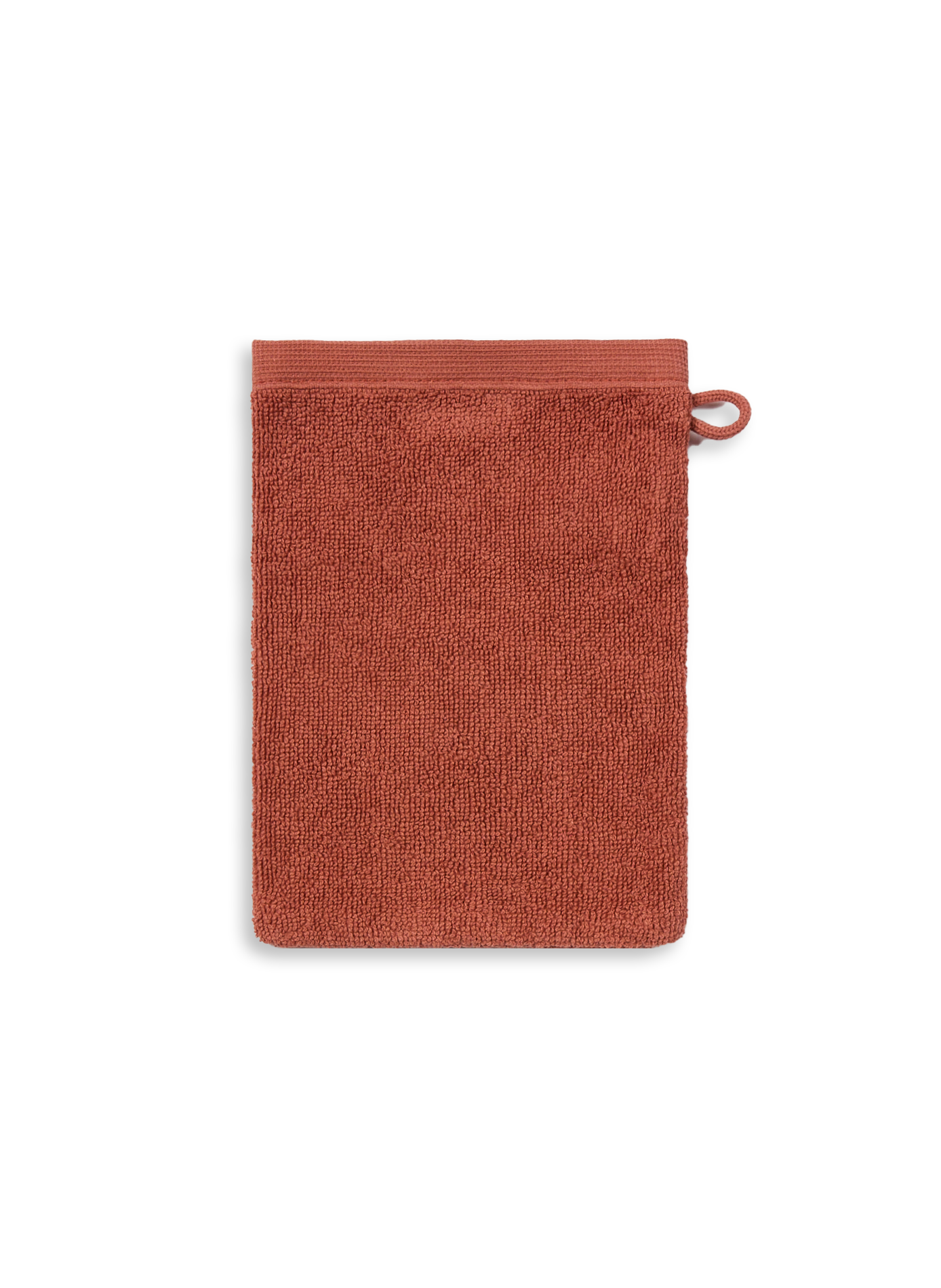 AU PRINTEMPS PARIS Organic cotton washcloth Red