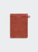 Organic cotton guest towel  Terracotta