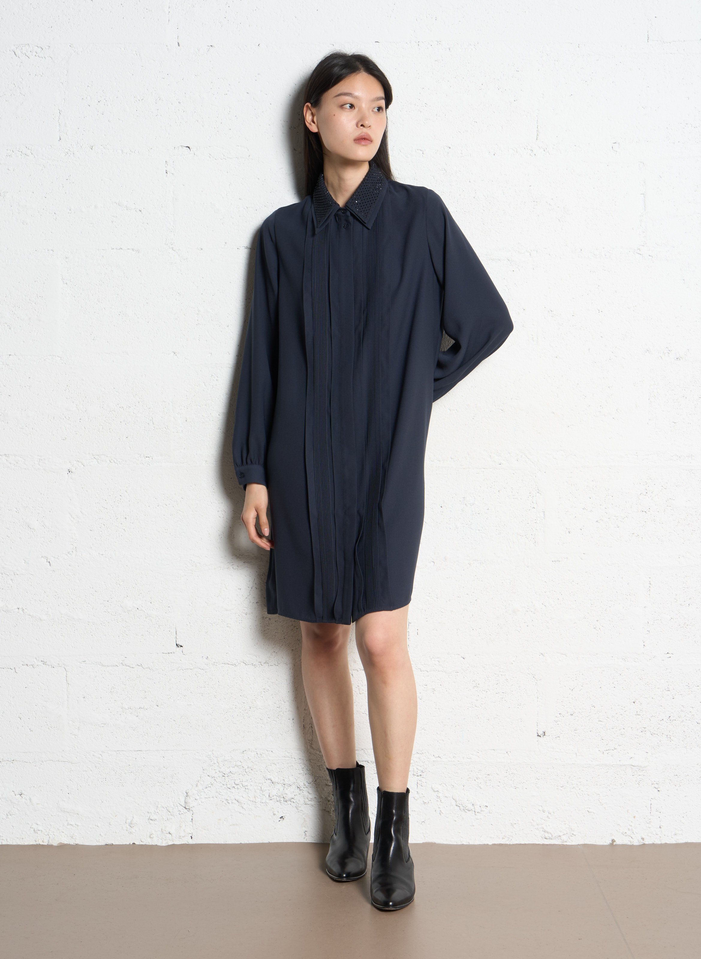 Robe midi oversize IKKS Bleu