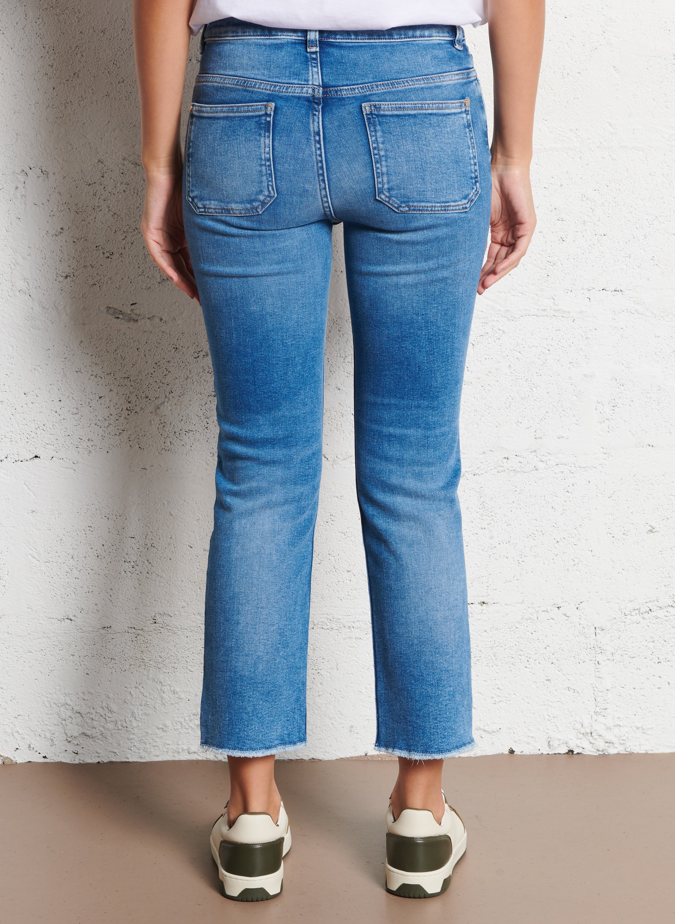 Jean droit en coton mélangé patience MAISON 123 Bleu