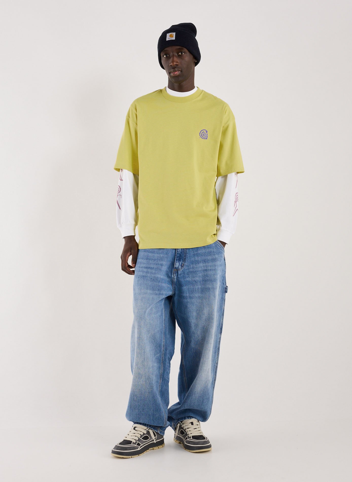 Classic Cotton T-Shirt CARHARTT WIP Yellow