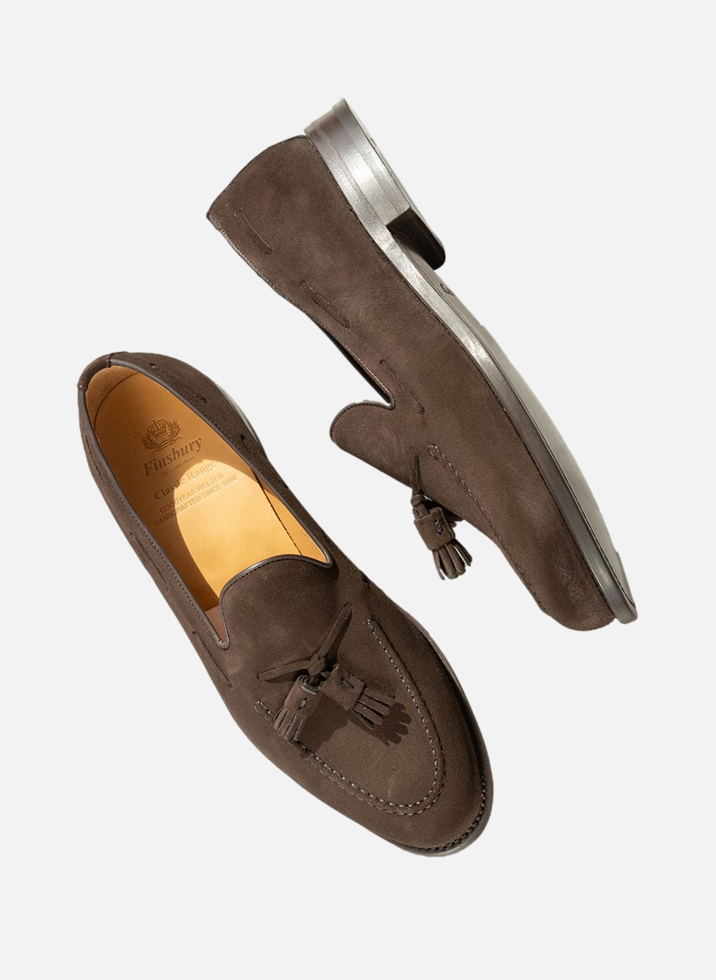 Mocassin velours olden FINSBURY Marron