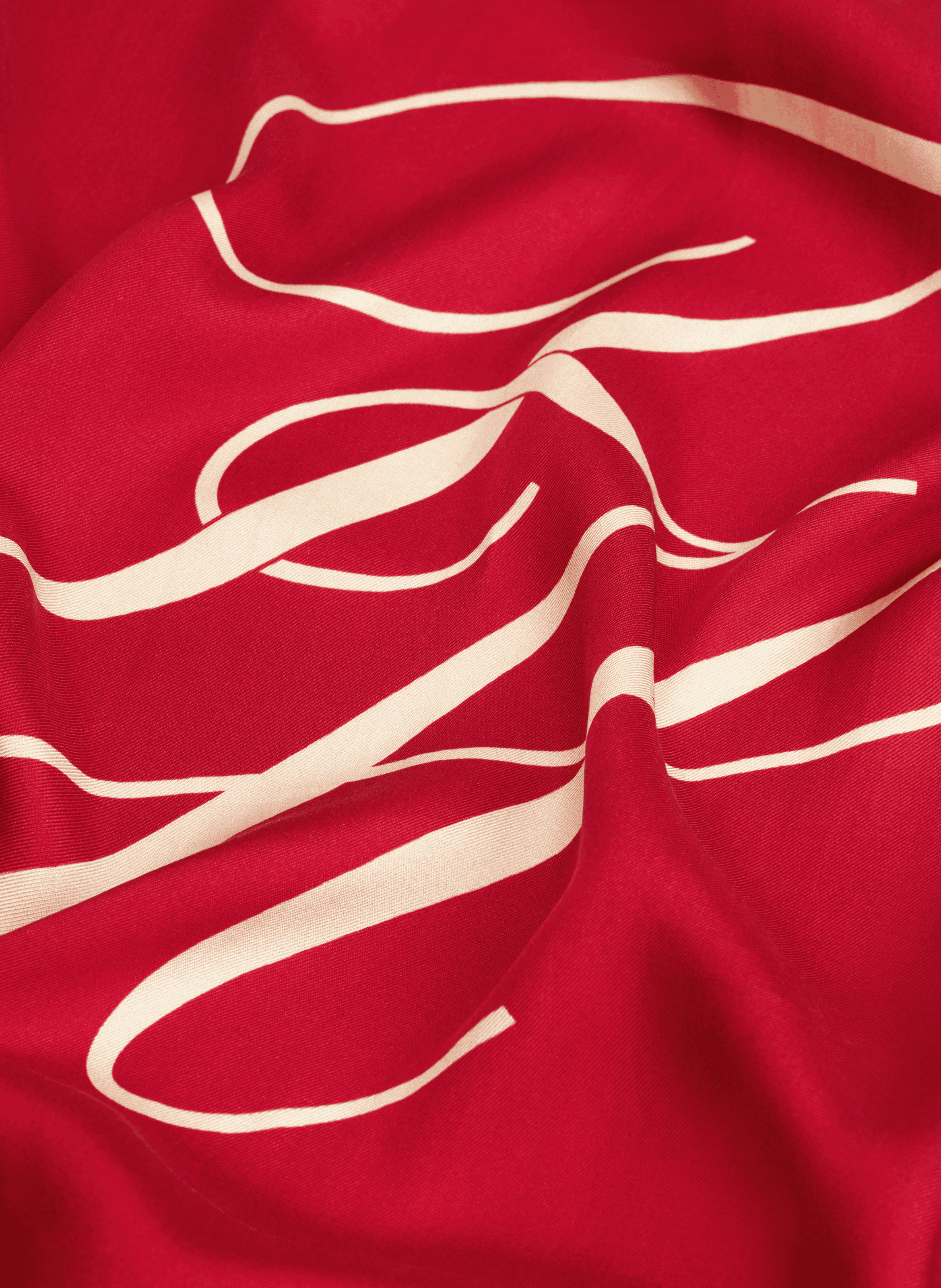 Foulard en soie avec motif monogrammé TOMMY HILFIGER Rouge