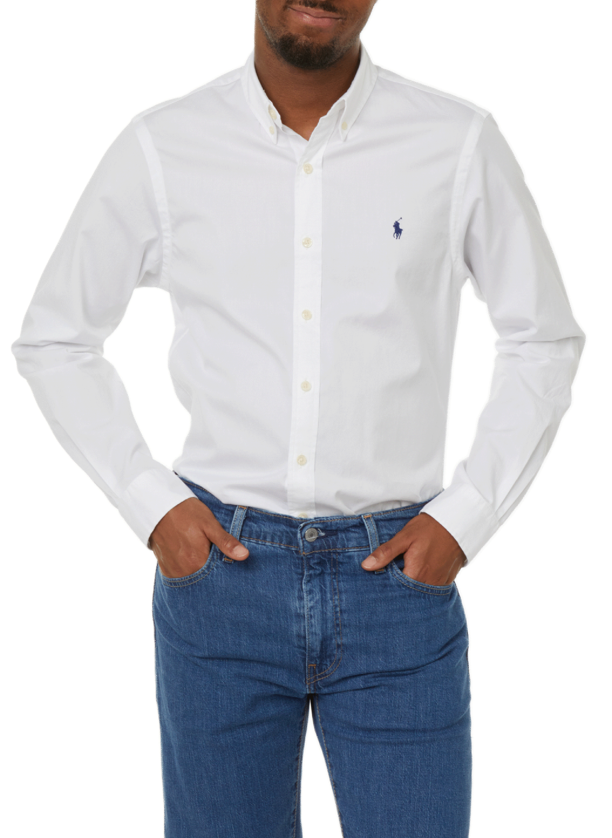 POLO RALPH LAUREN Chemise slim en coton Blanc