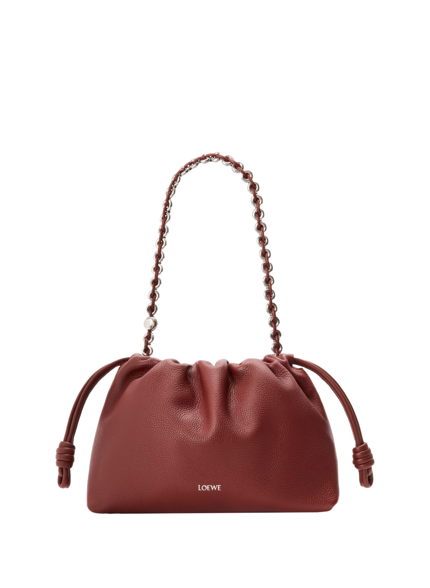 <p>Flamenco medium purse in grained calf leather</p> LOEWE Red