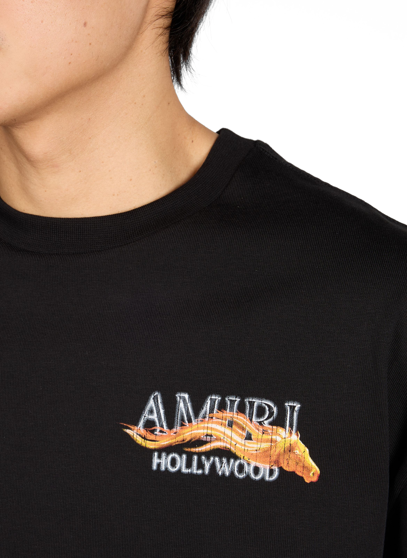 <p>T-shirt printed short sleeves in cotton</p> AMIRI Black