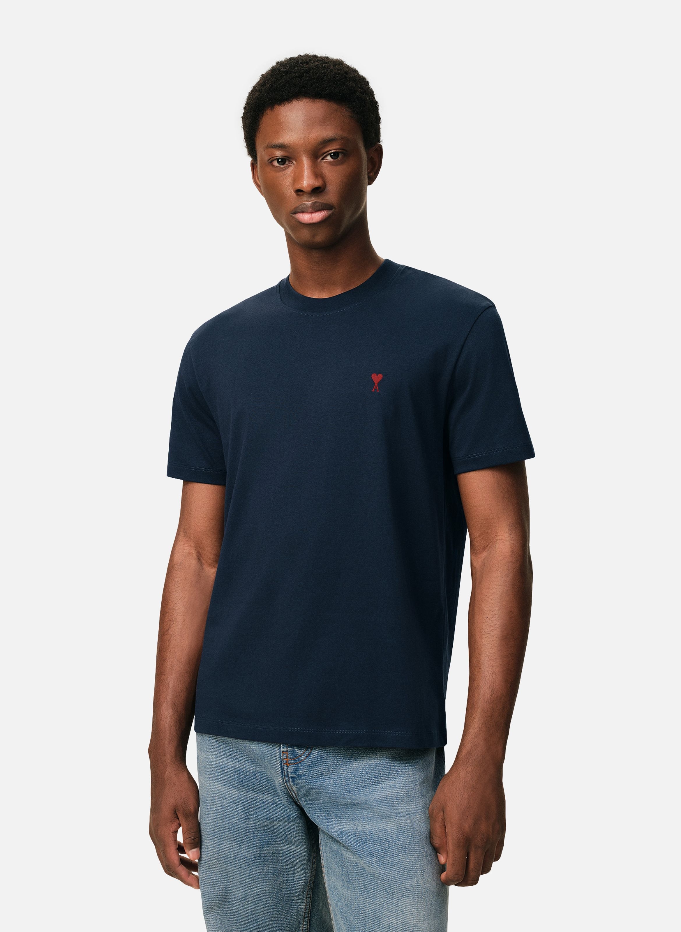 T-shirt Ami de Coeur Rouge unisexe AMI PARIS Bleu