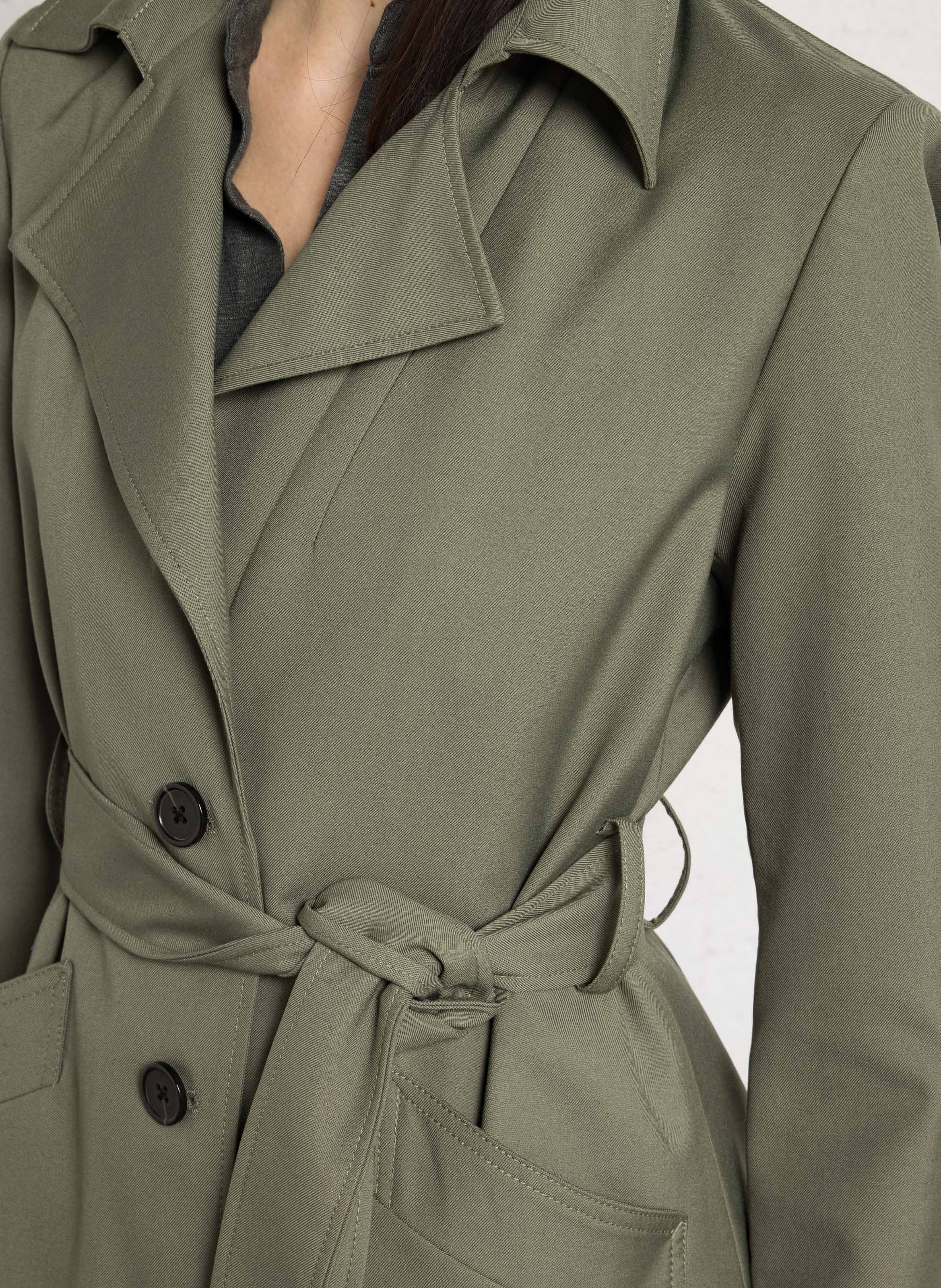 Trench col tailleur ryo MAISON 123 Vert