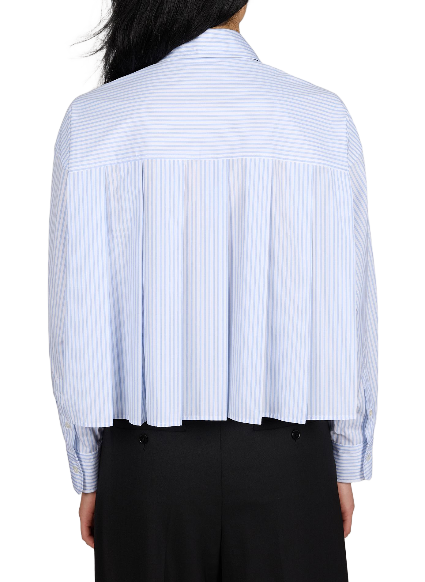 Chemise large courte en coton MAX MARA WEEK END Bleu