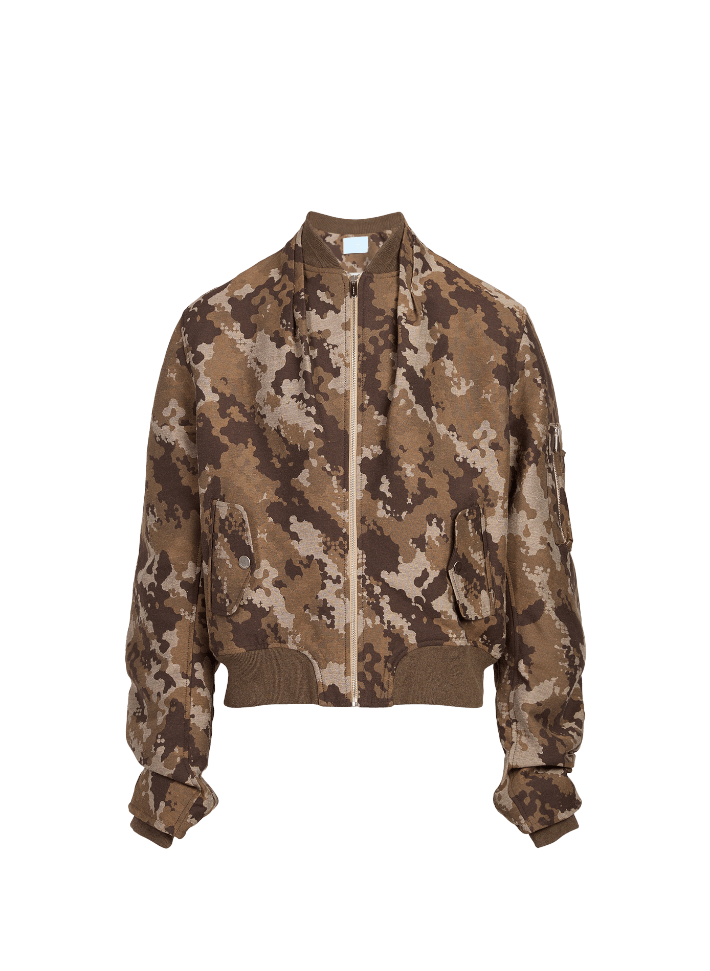 Ruime gedrukte jas van gemengd katoen 3 PARADIS Veelkleurig