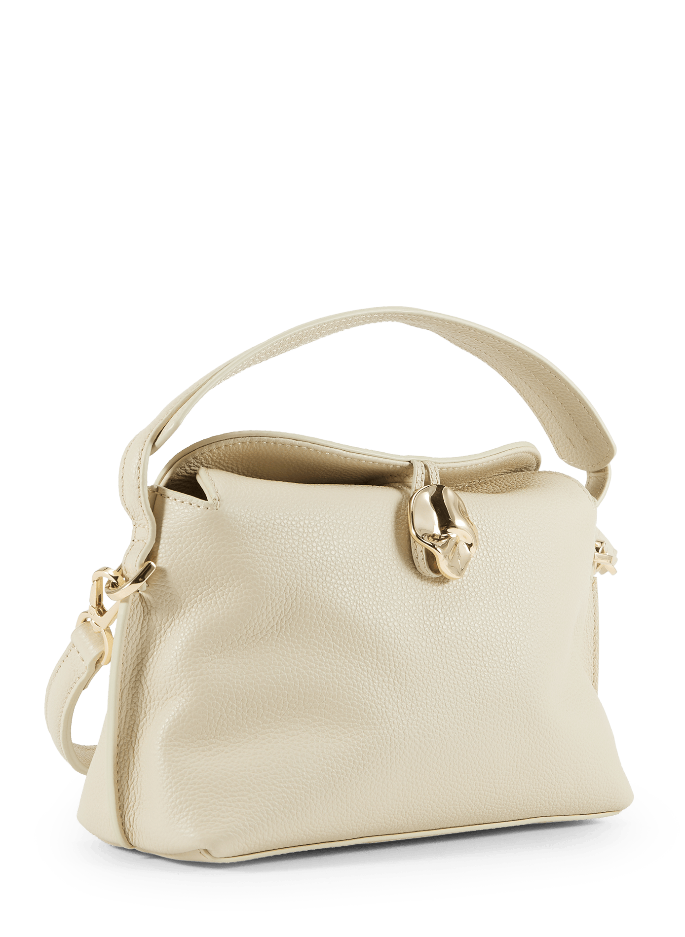 Sac à main Hanna Mini en cuir FLATTERED Beige