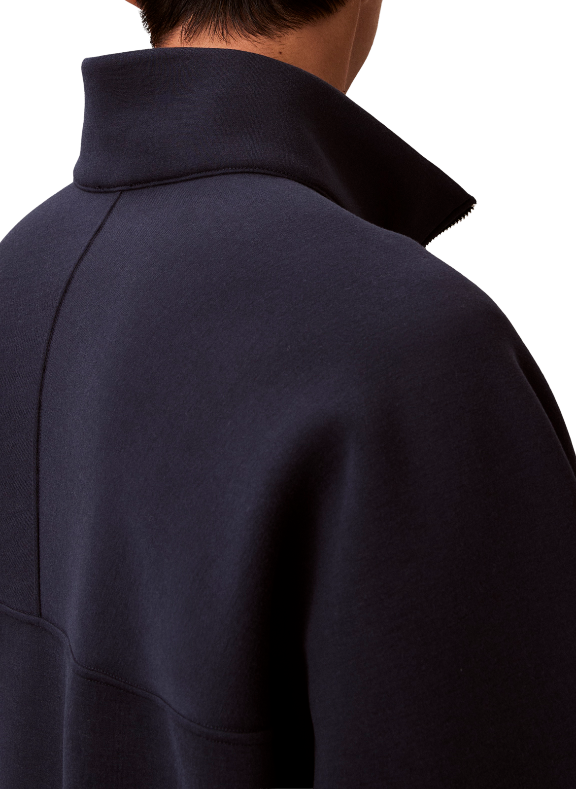 Sweatshirt Spacer imprimé à col zippé CALVIN KLEIN Bleu