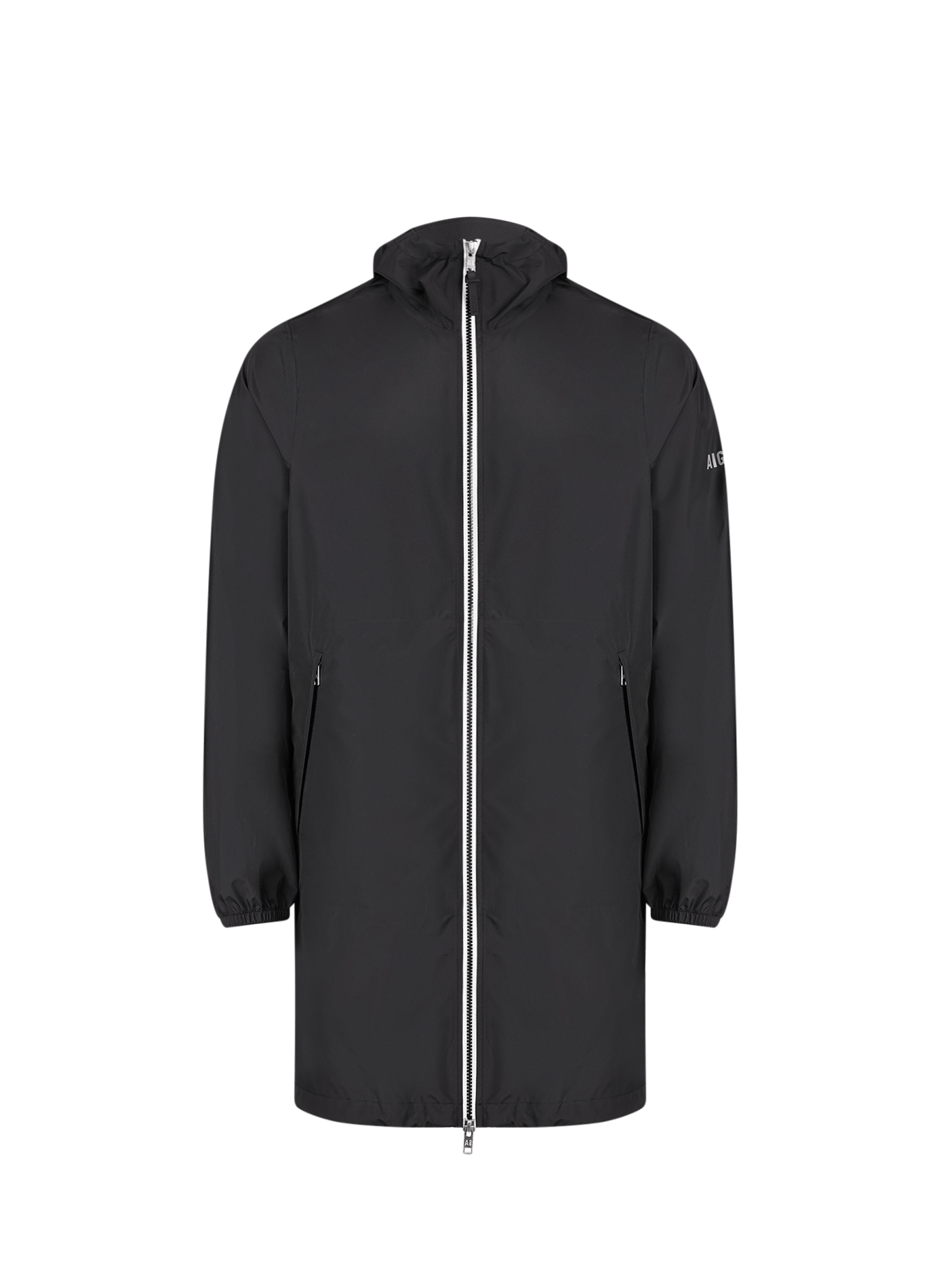 Mid-length hooded jacket AIGLE Black