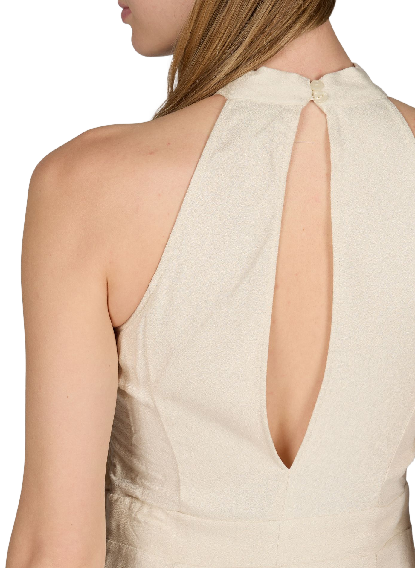 VILIANES Sleeveless Jumpsuit VILA Beige