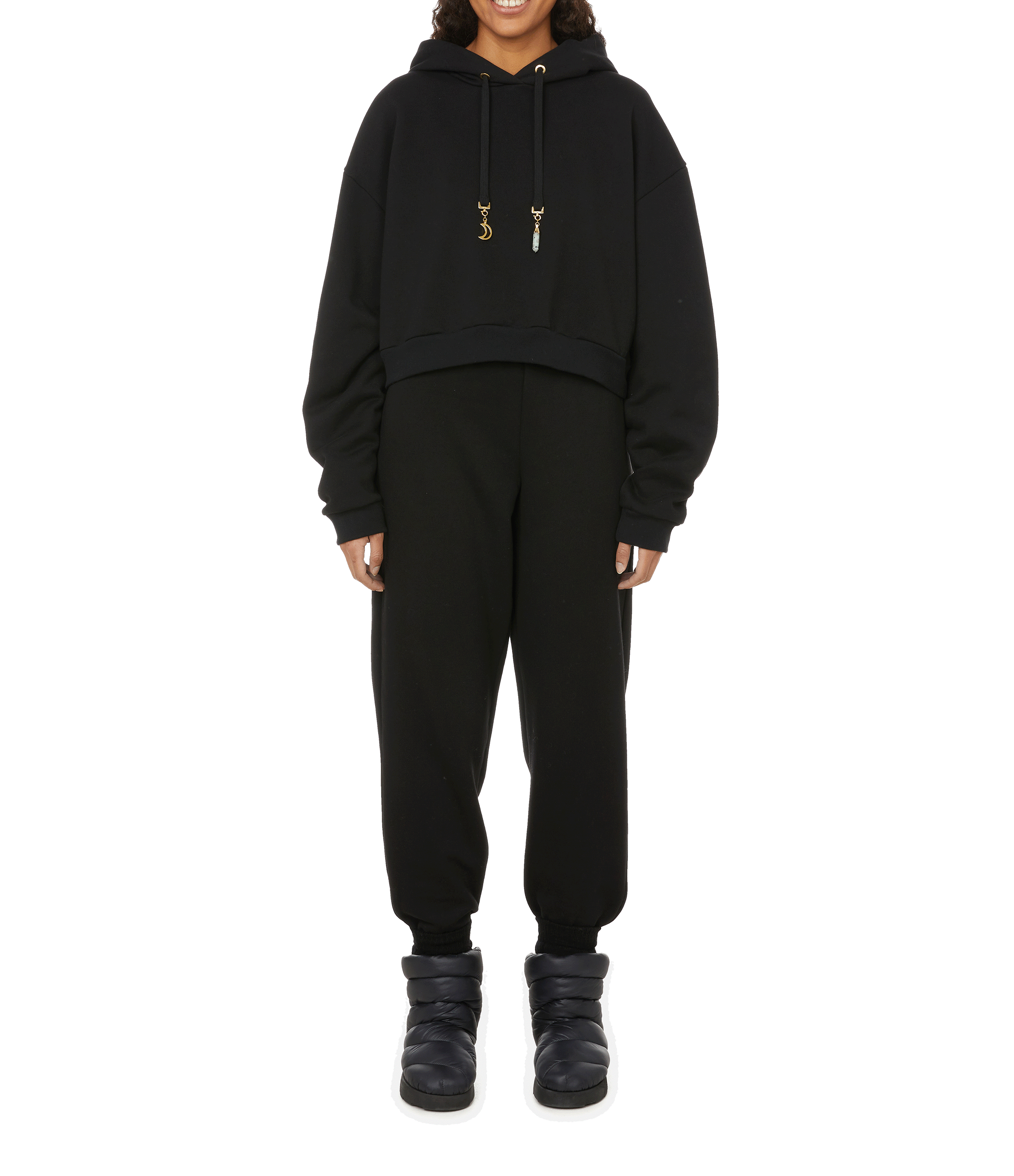 Bonnet en laine mélangée THE SOCIAL SUNDAY Noir