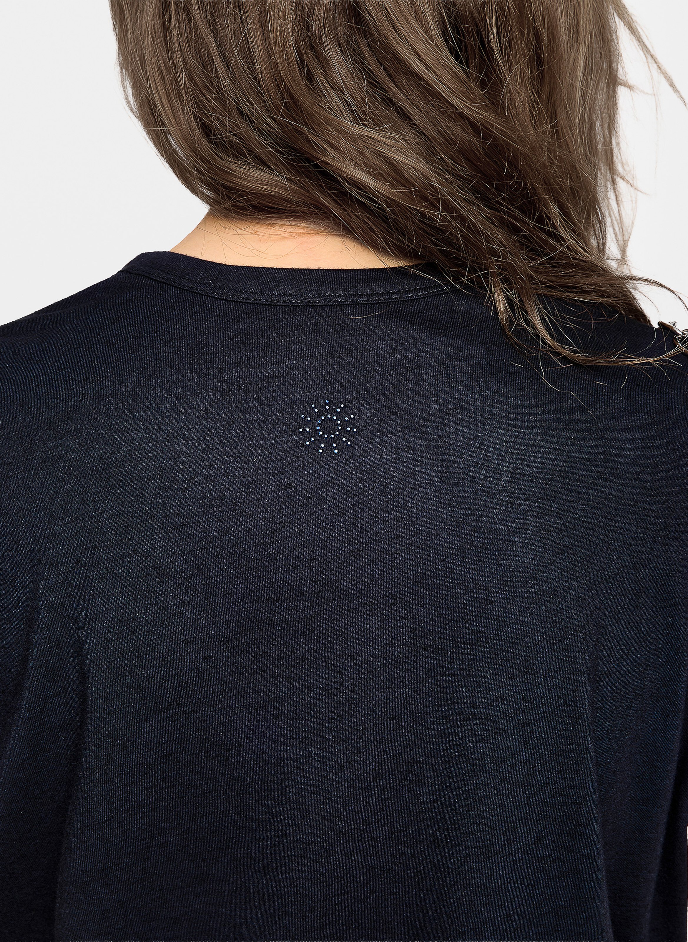 Tee-shirt col v marta ZADIG&VOLTAIRE Bleu