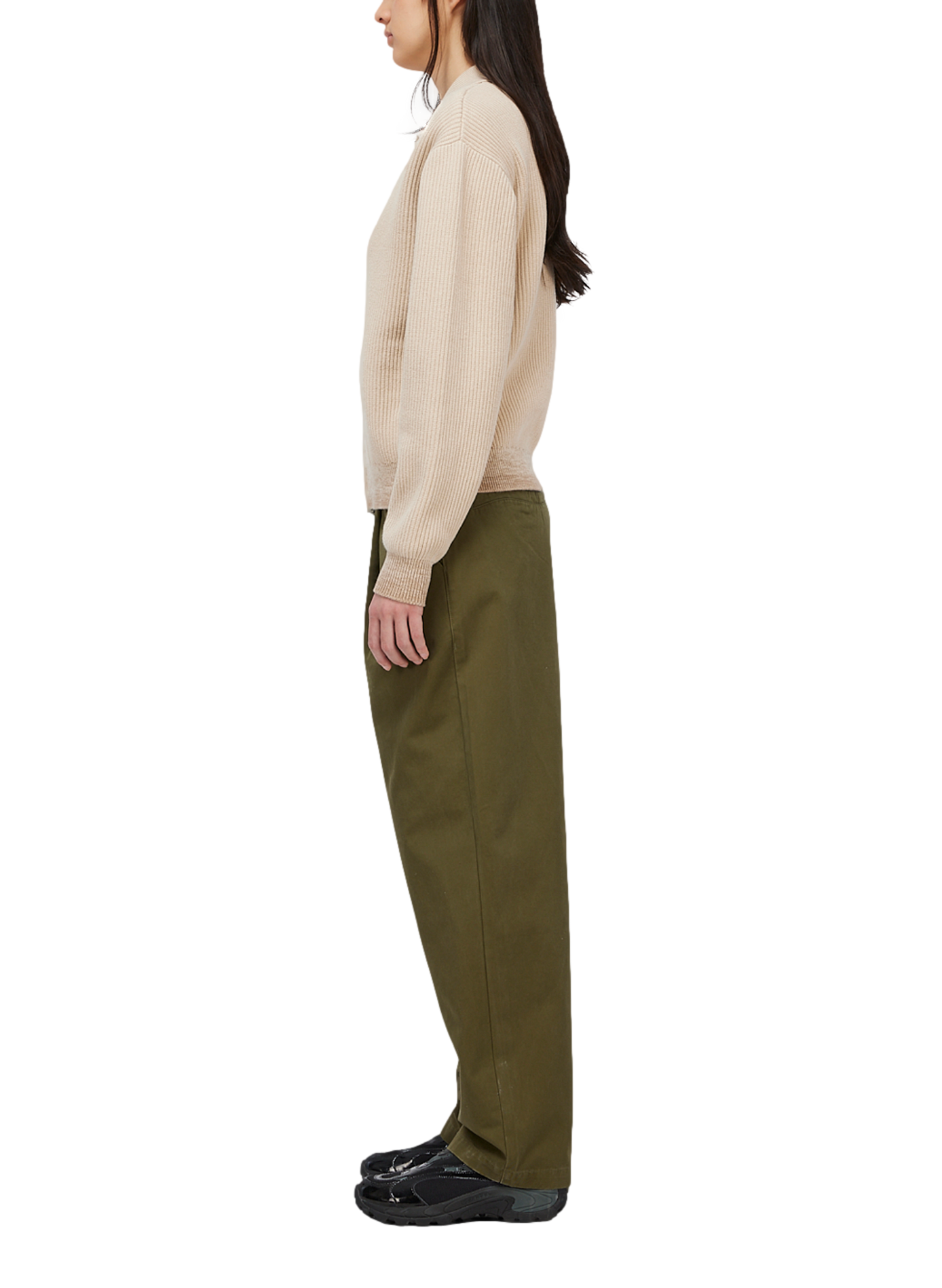 Gilet côtelé en coton DIME Beige