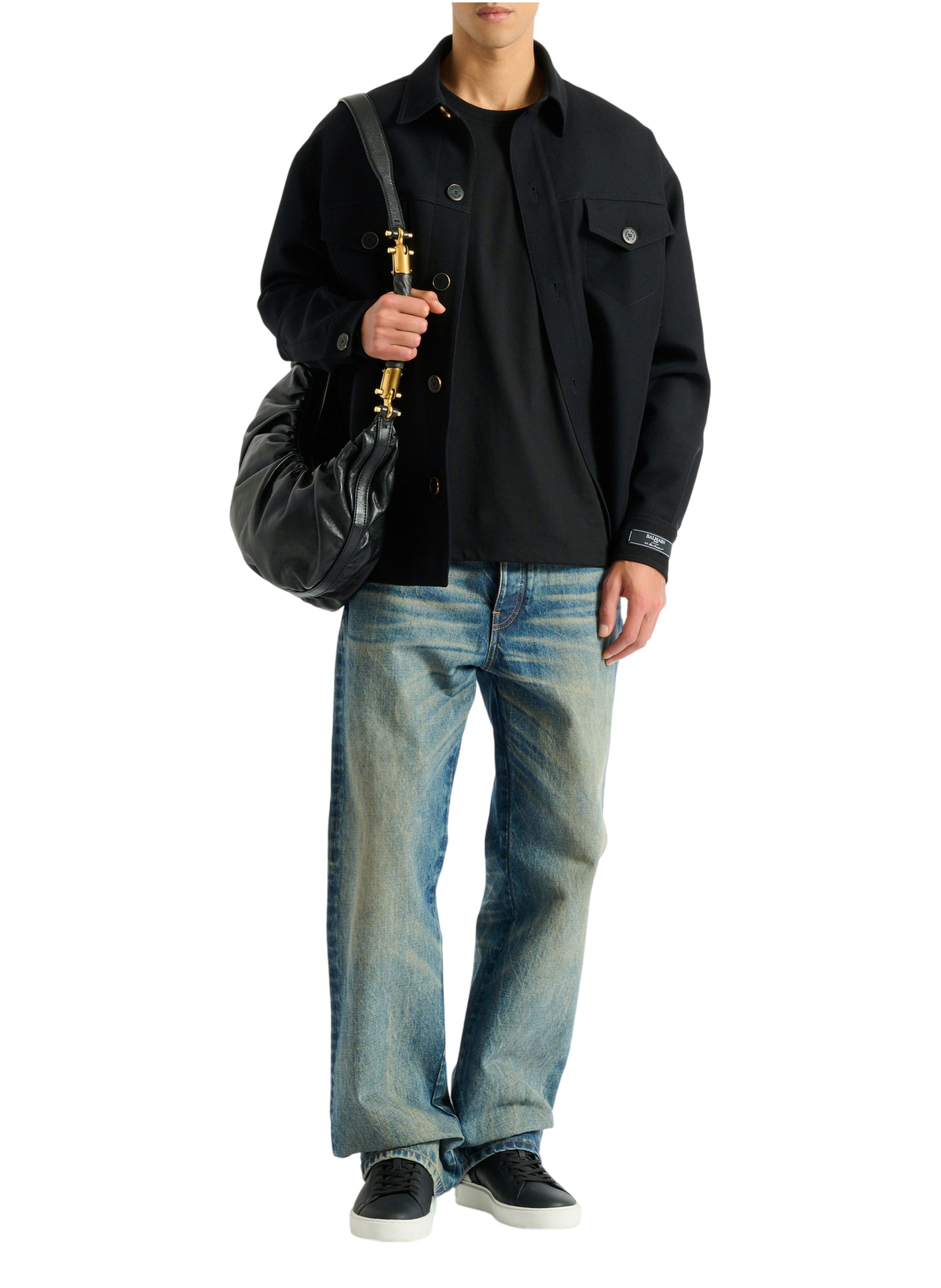 T-shirt balmain insect brodé BALMAIN Noir