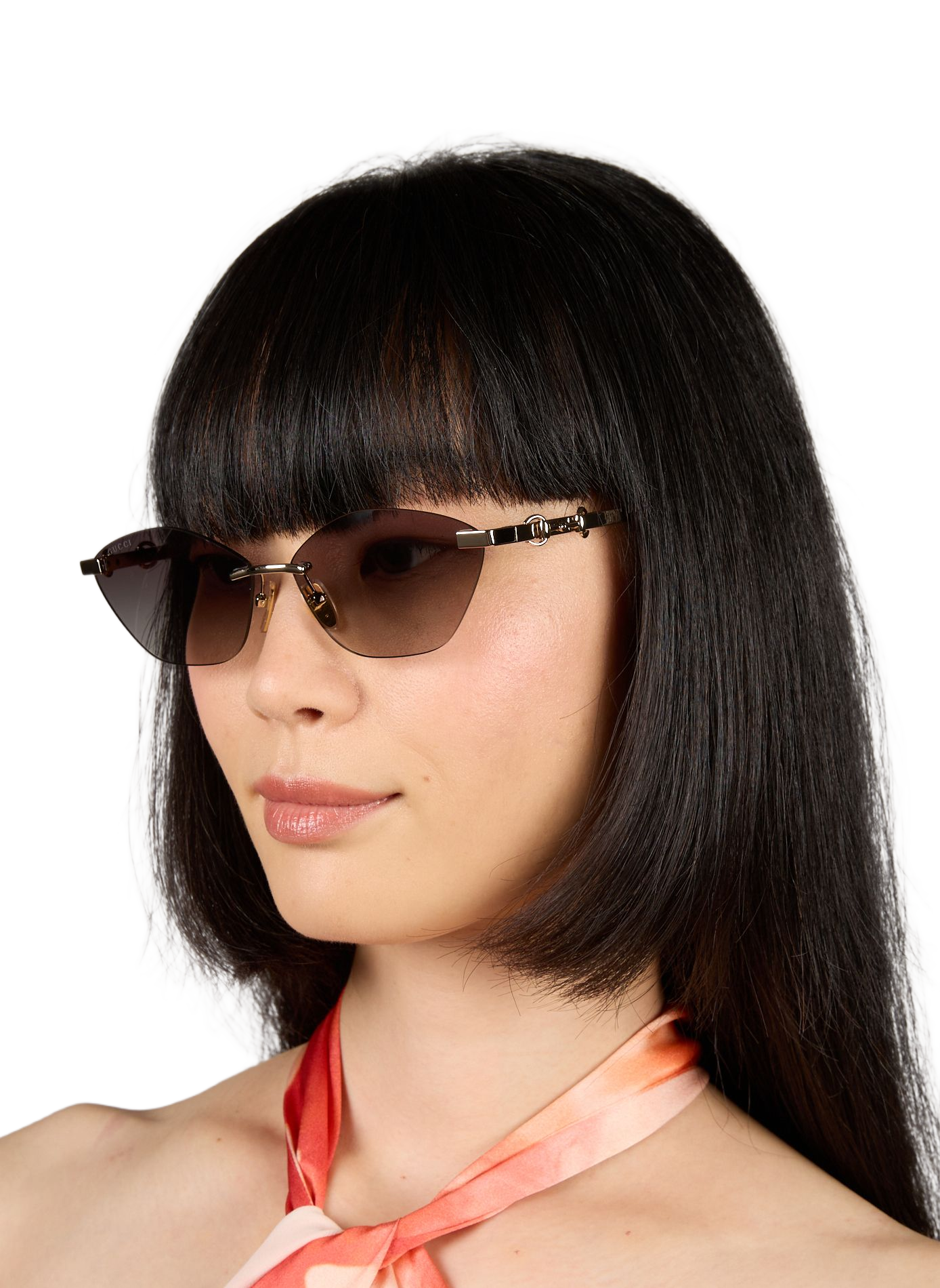 Metallic Sunglasses GUCCI Grey