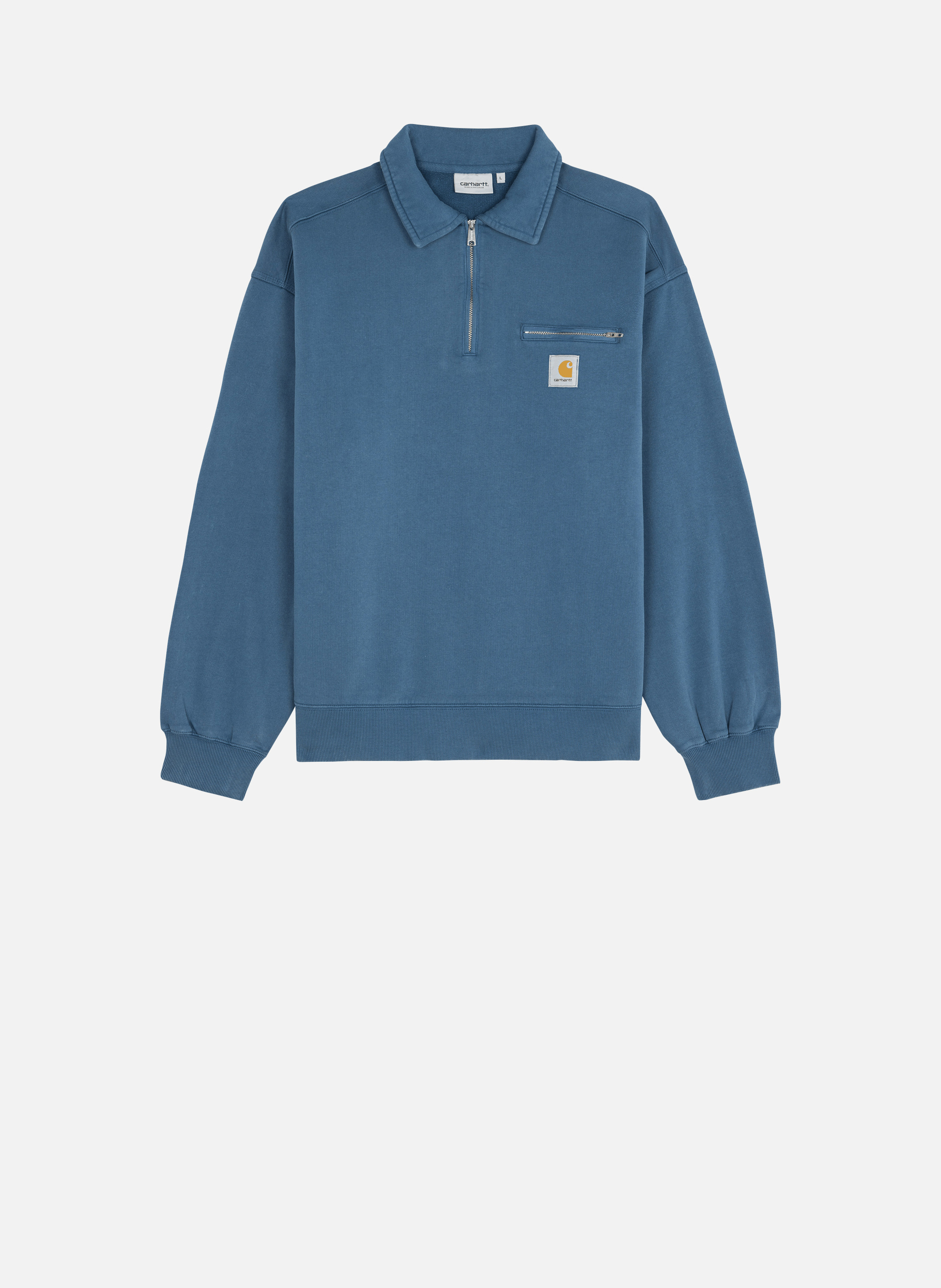 Sweat zippé half zip detroit sweat CARHARTT WIP Bleu
