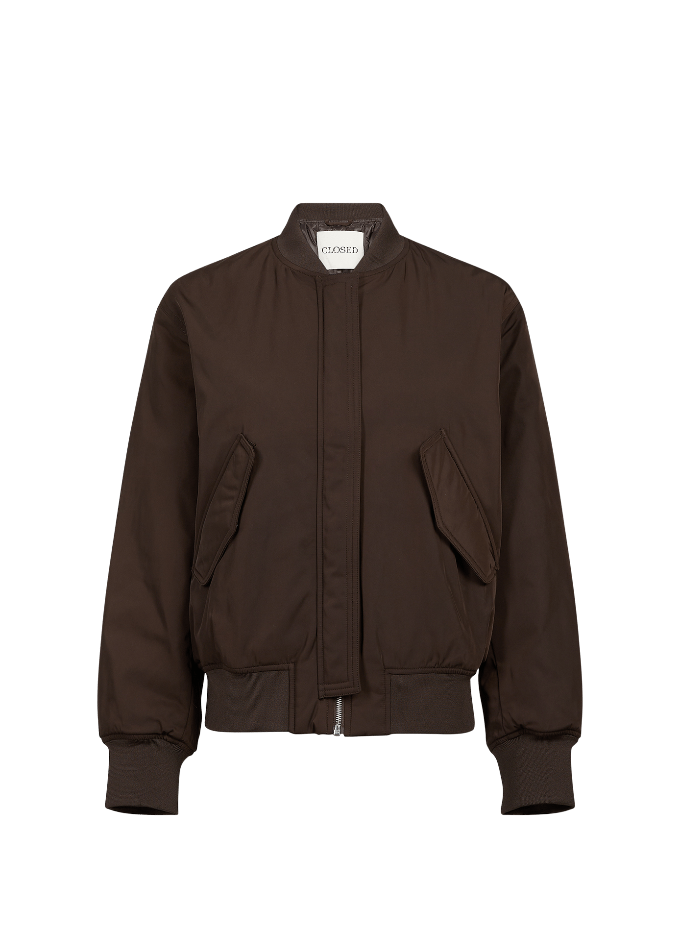 Veste bomber à patch logo  CLOSED Marron