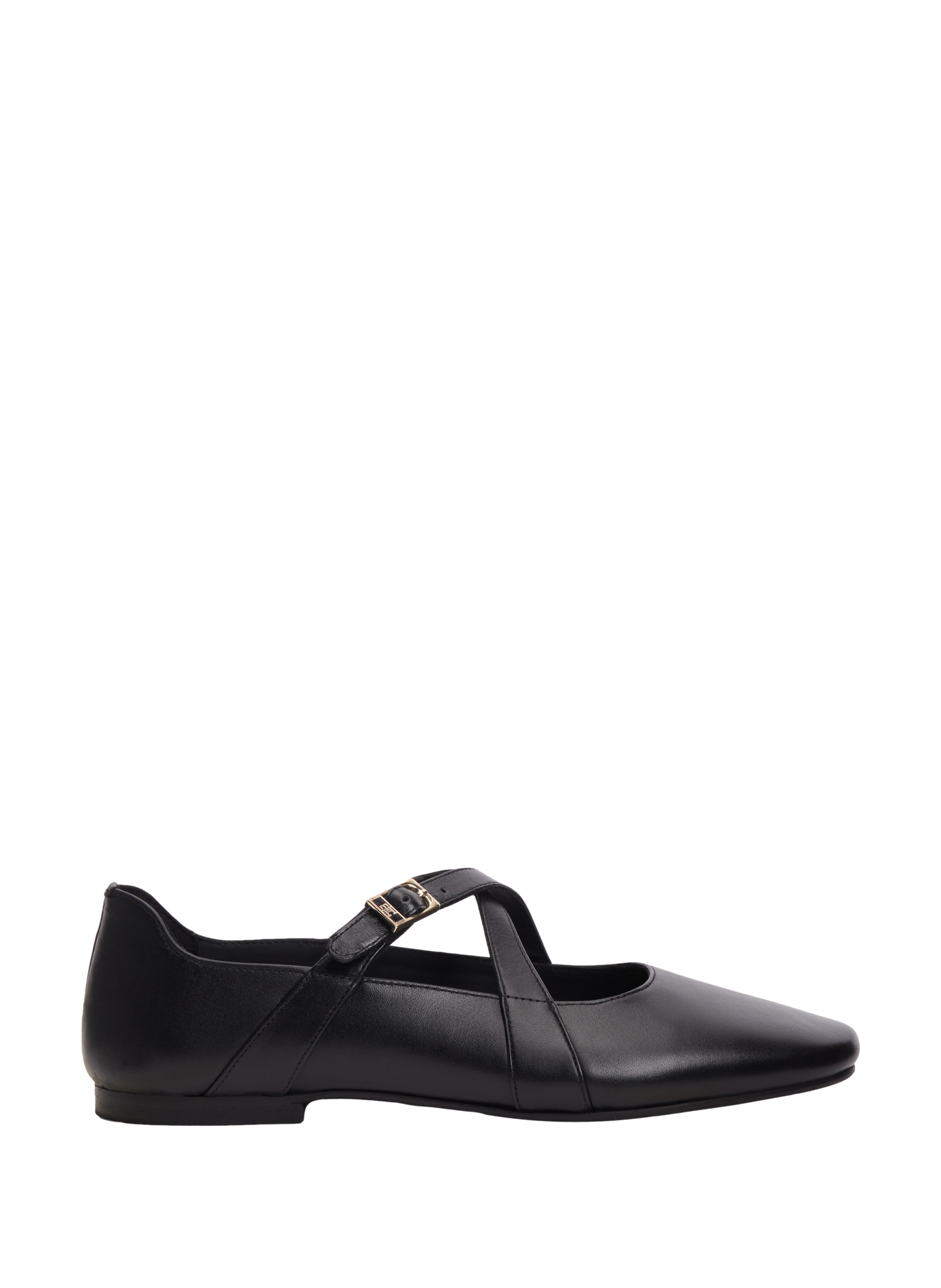 Ballerines Mary Jane à brides en cuir TOMMY HILFIGER Noir