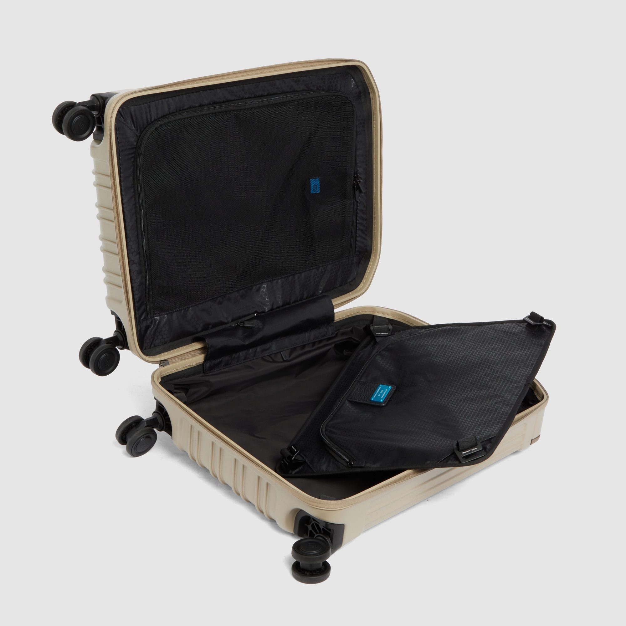 Handbagage met 4 wielen PIQUADRO Beige