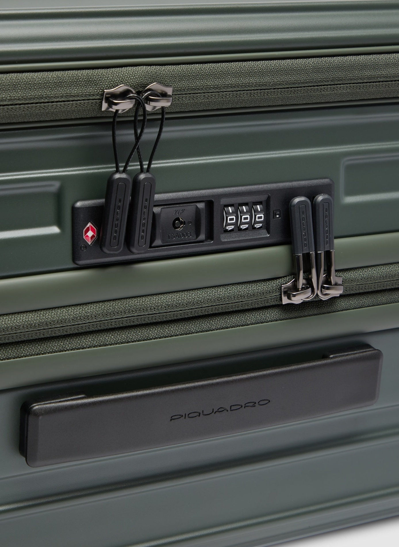 Valise taille moyenne à 4 roues expansible PIQUADRO Vert