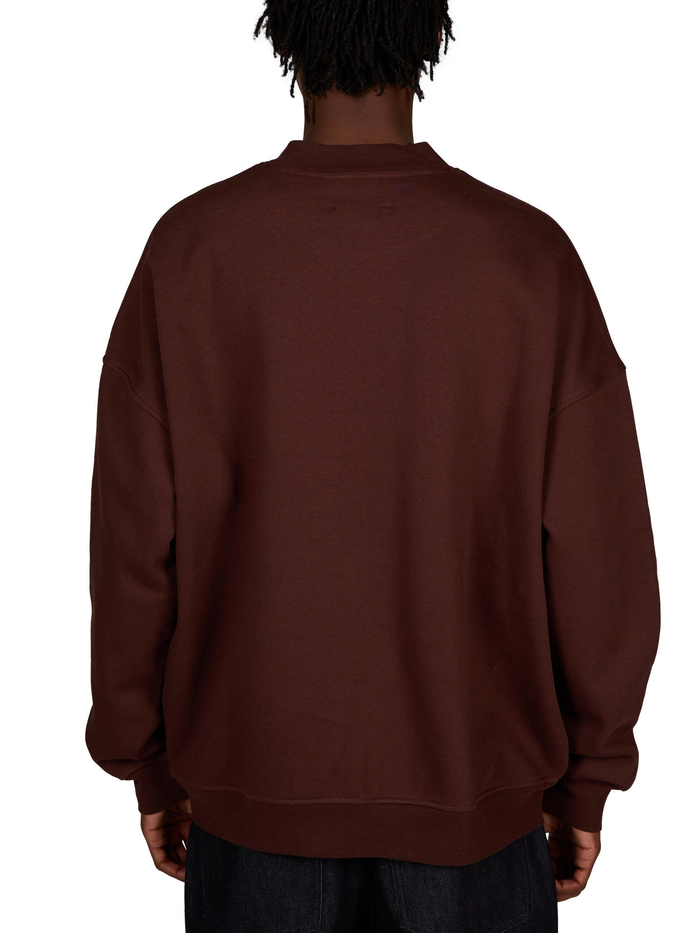 Plain crew-neck sweatshirt GERTRUDE Red