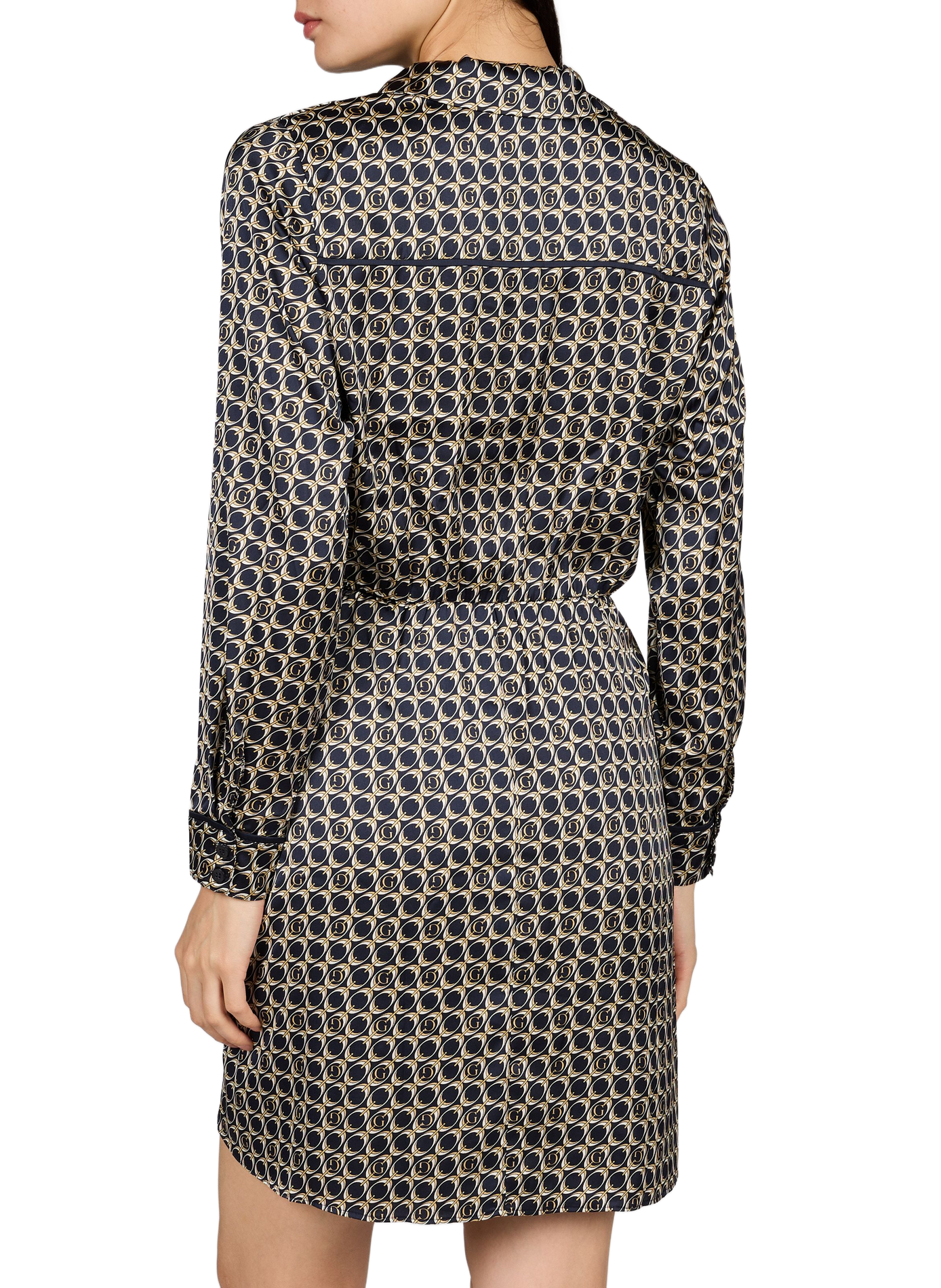 Alya printed short tie dress GUESS Beige