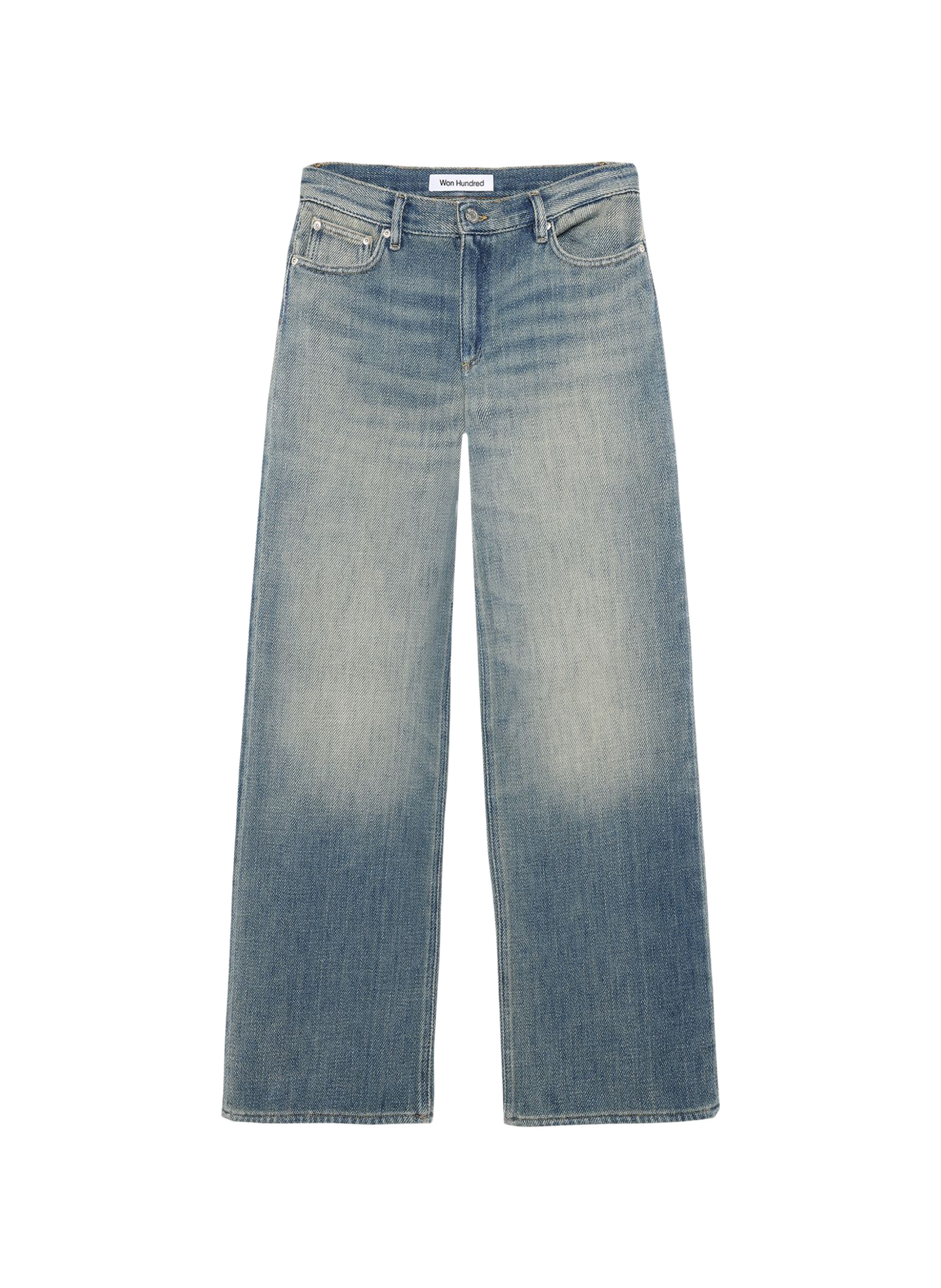Case straight-leg jeans in cotton denim WON HUNDRED Blue