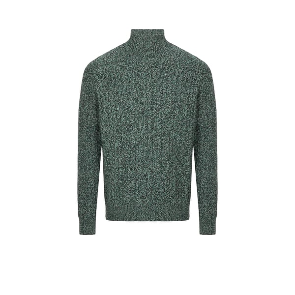 Pull à col montant en laine