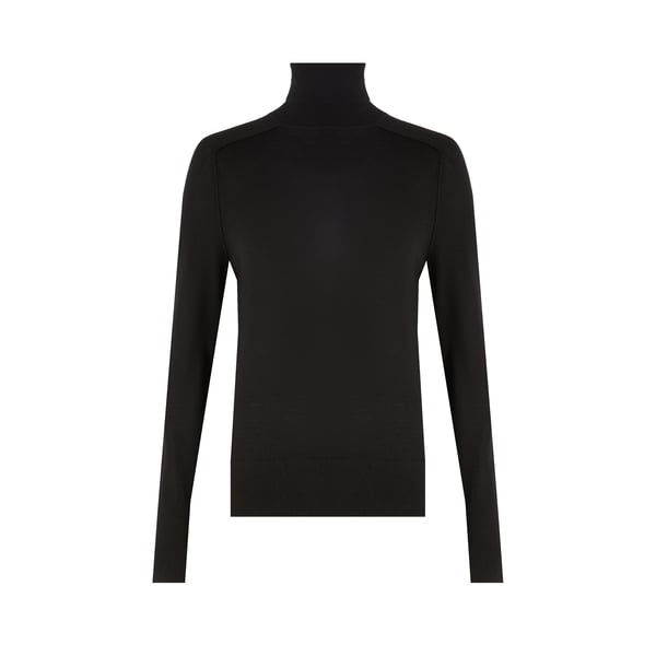 Pull col roulé en laine