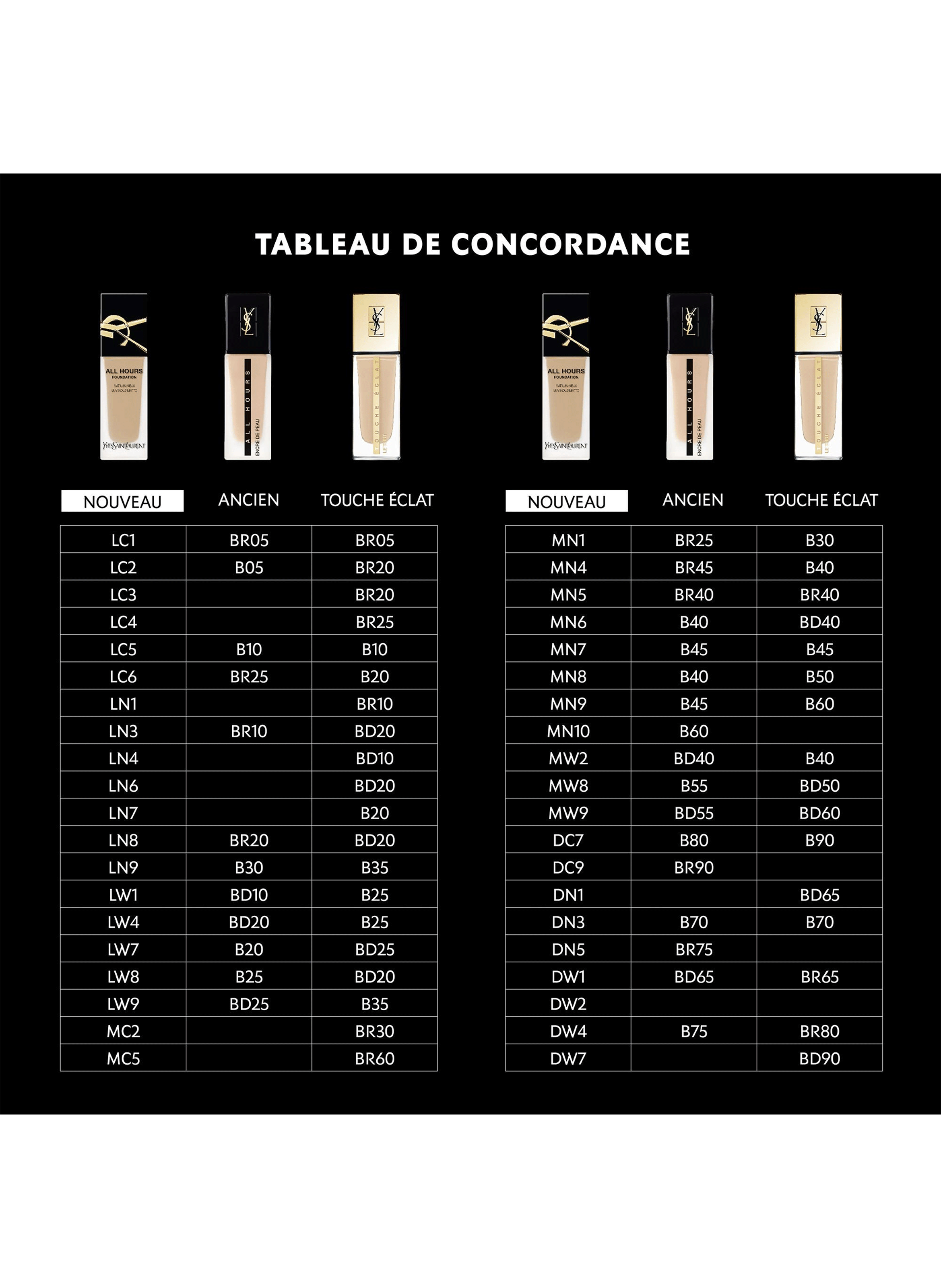 Yves Saint Laurent 24h full-coverage luminous matt foundation Mn9