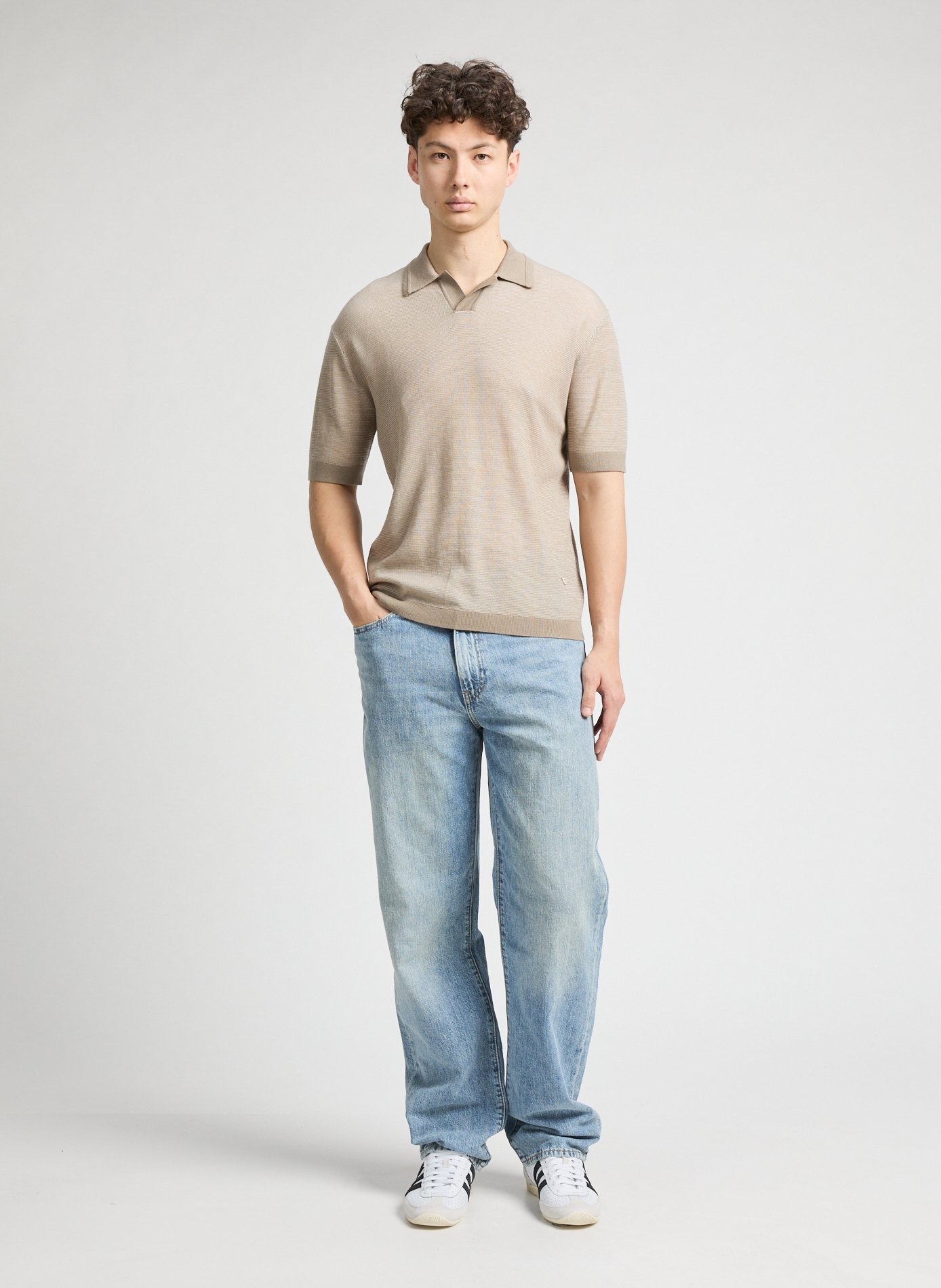 Japan W leather sneakers ADIDAS White