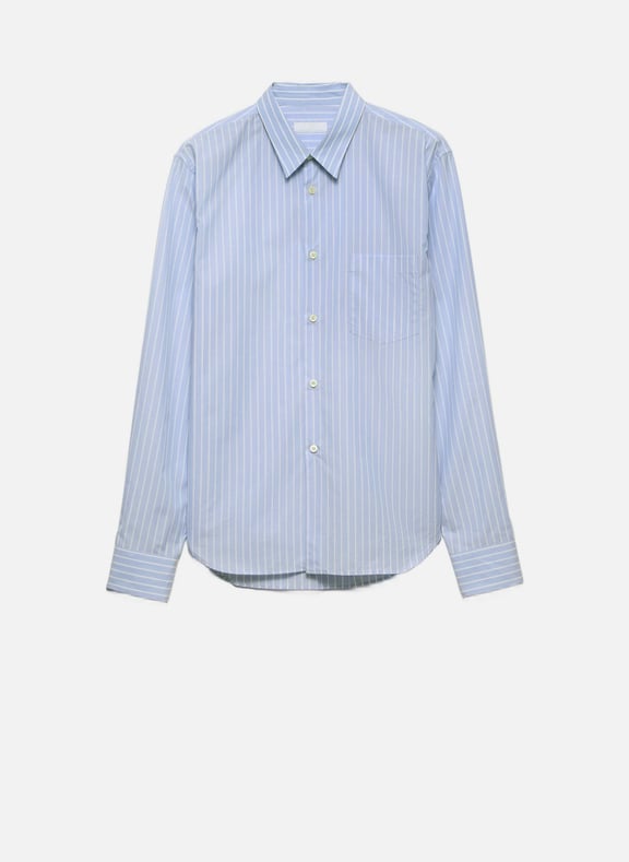 Chemise en coton rayé Bleu by PRADA PRADA Chemise en coton rayé Bleu