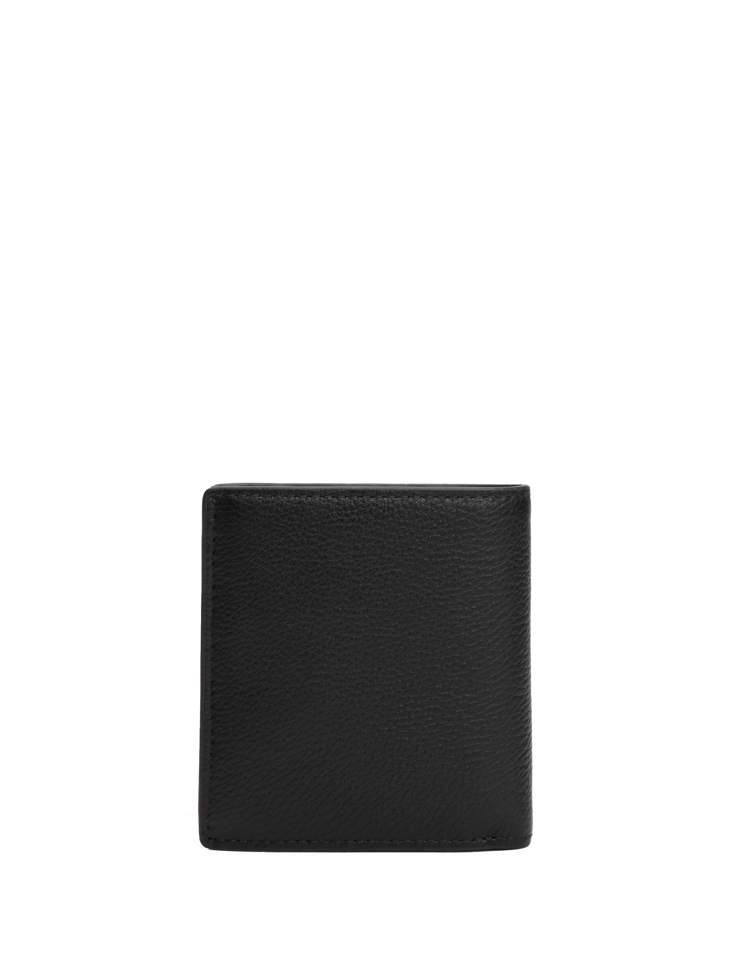 Three-fold leather logo wallet TOMMY HILFIGER Black