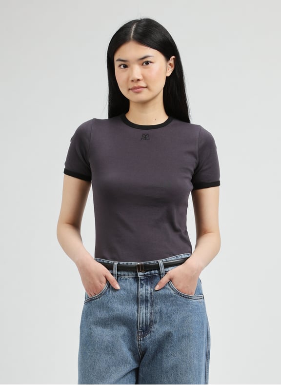Signature T-shirt Multicolour by COURRÈGES COURRÈGES Signature T-shirt Multicolour