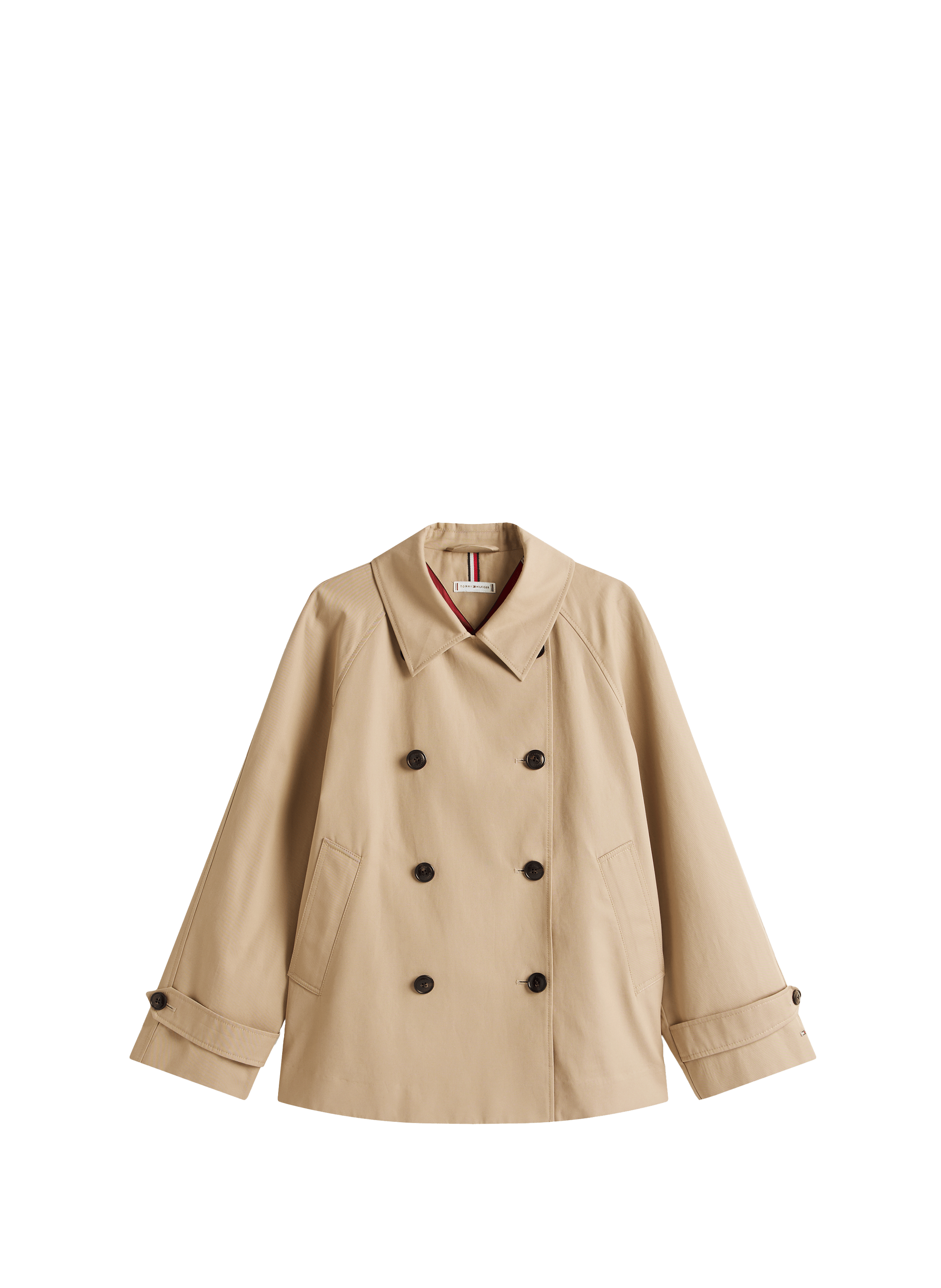 Trench-coat en coton TOMMY HILFIGER Beige