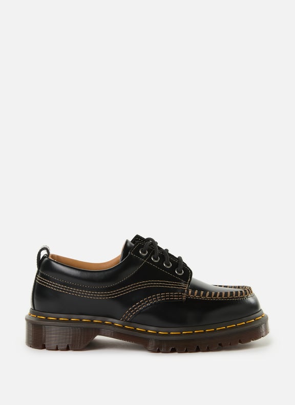 Calfskin leather lace-up loafers Black by DR. MARTENS DR. MARTENS Calfskin leather lace-up loafers Black