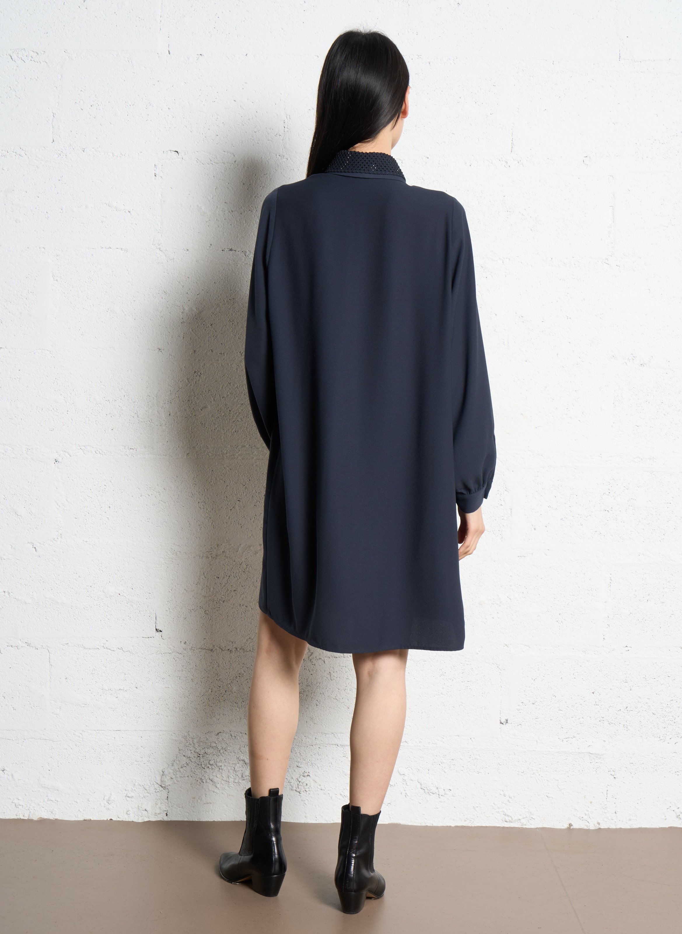 Robe midi oversize IKKS Bleu