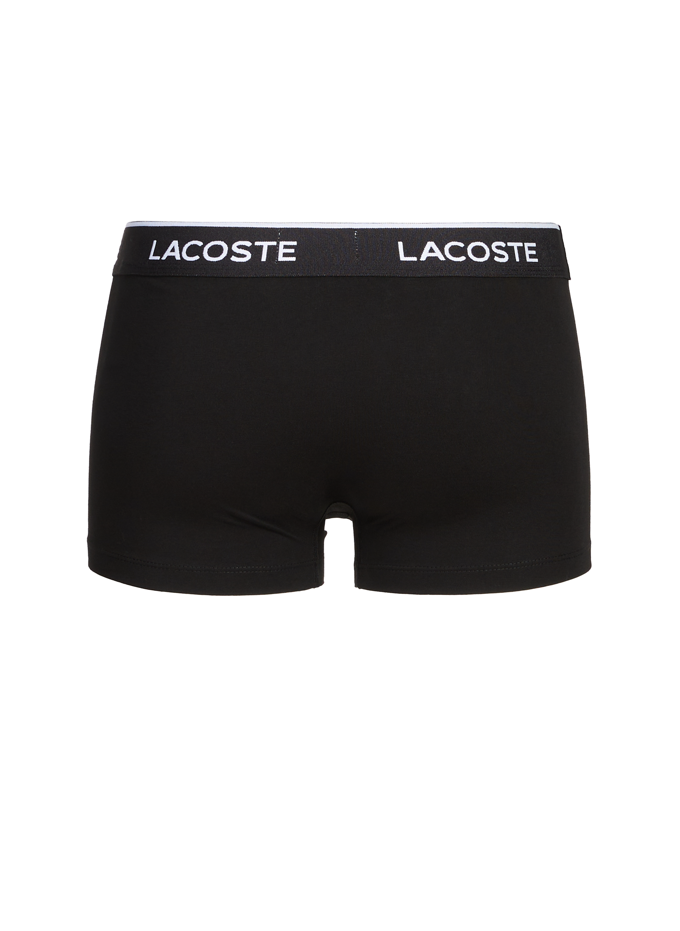 Set of three cotton-blend boxers LACOSTE Black