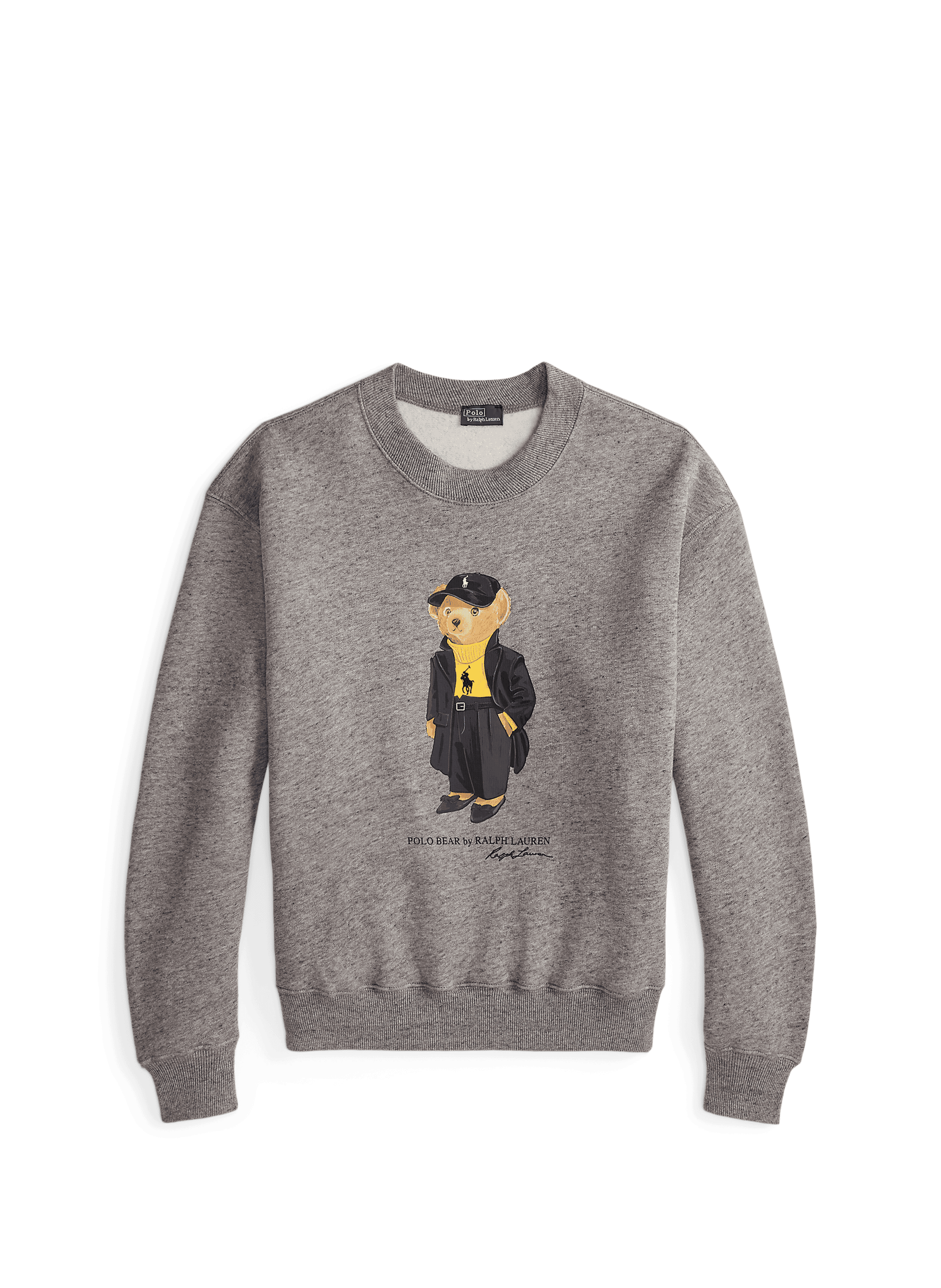 Sweatshirt à logo en coton mélangé POLO RALPH LAUREN Gris