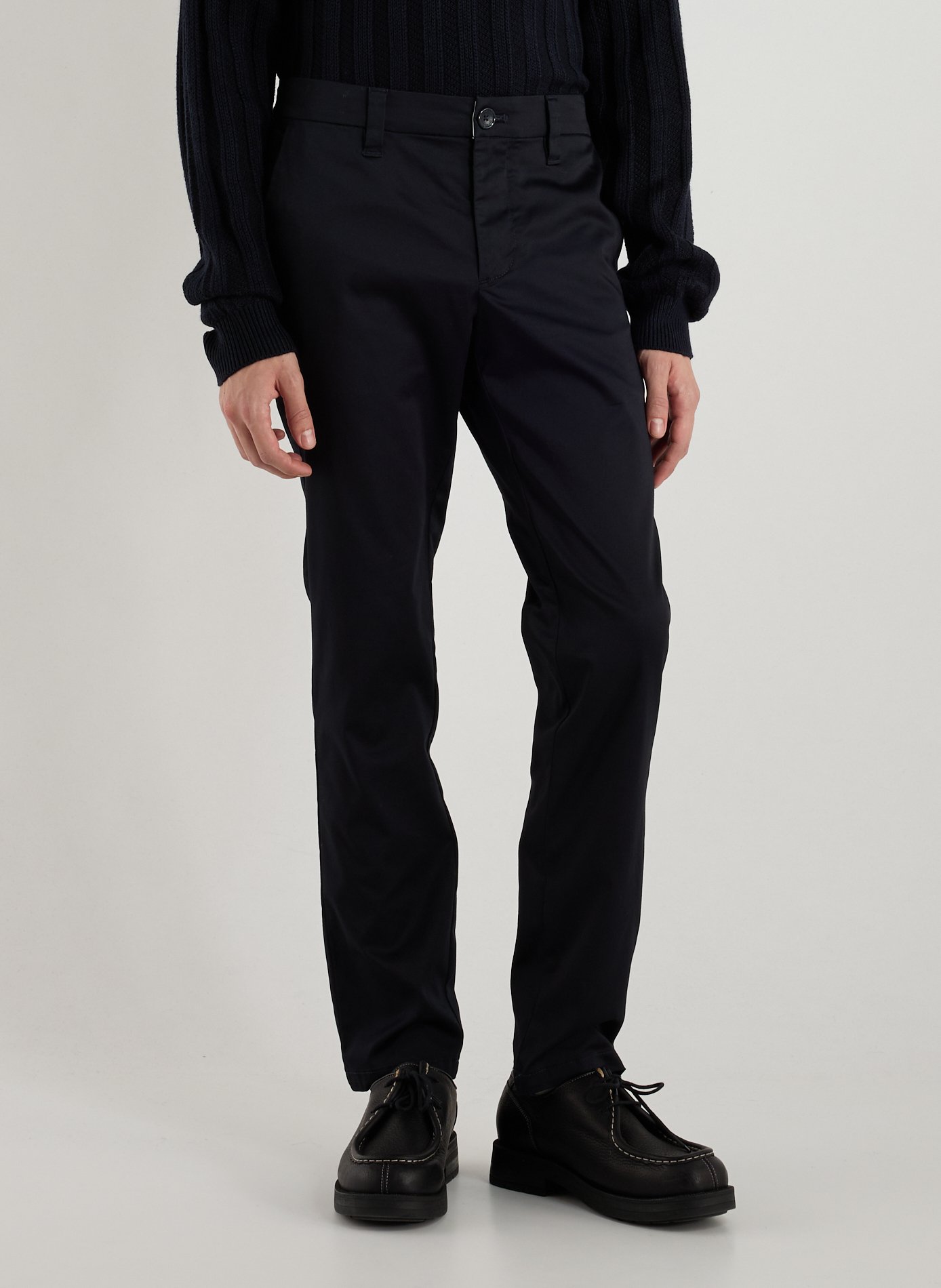 ARMANI EXCHANGE Pantalon chino en coton mélangé Bleu