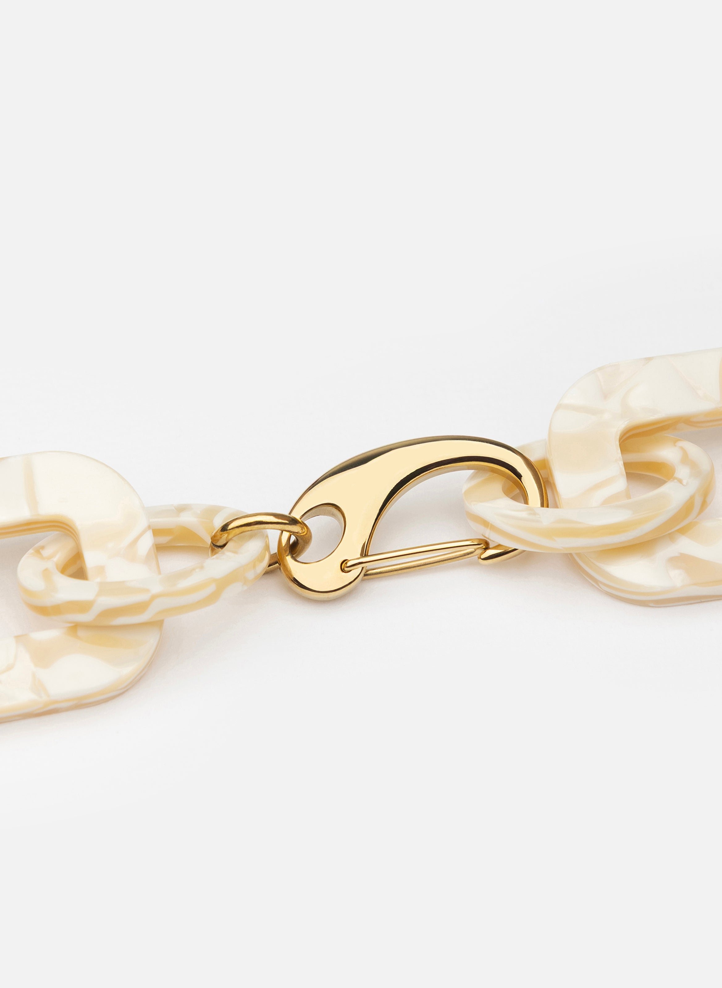 Bracelet astre en acétate de cellulose KURAGE GINZA Beige