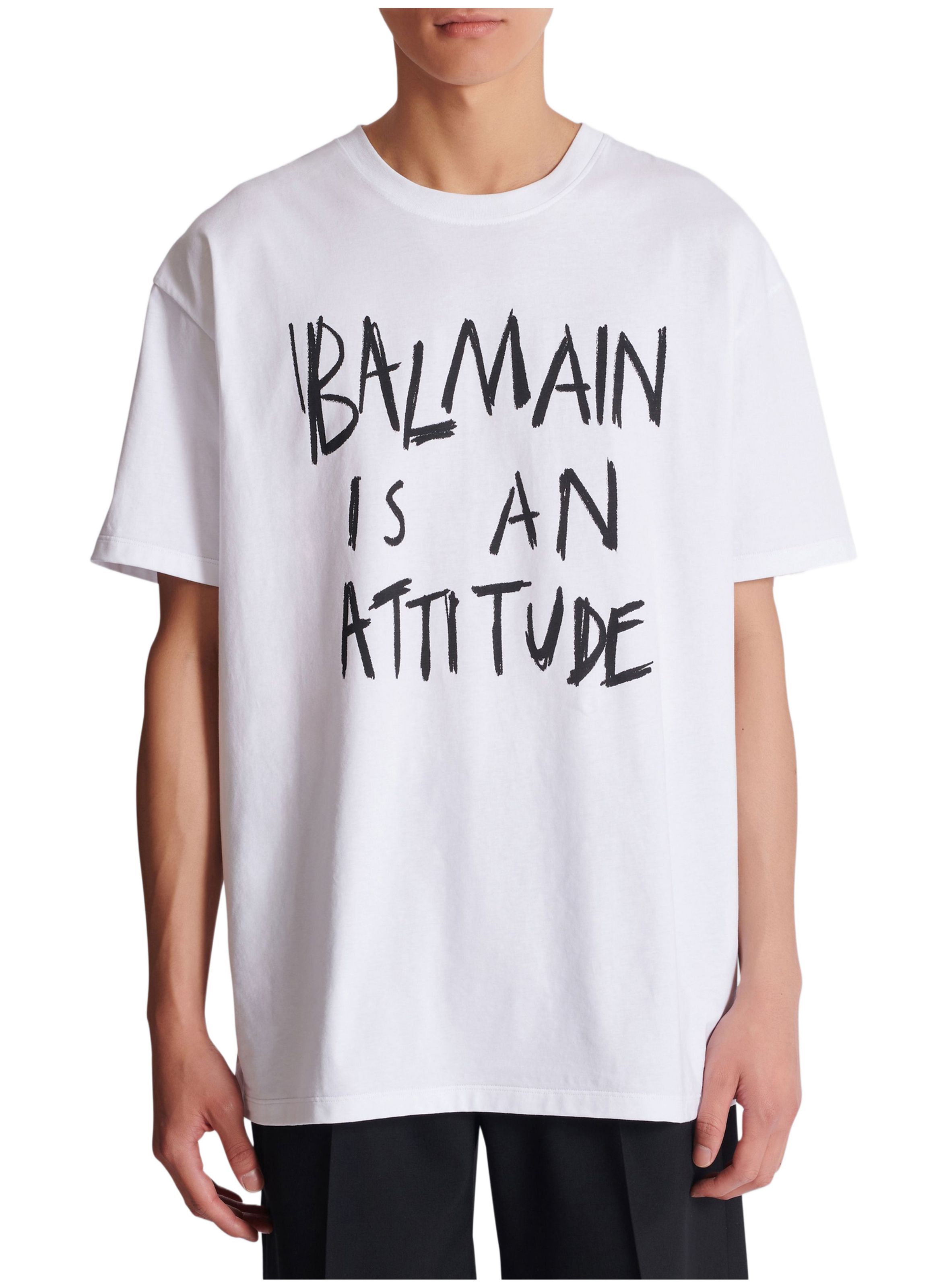 T-shirt à imprimé BALMAIN Blanc