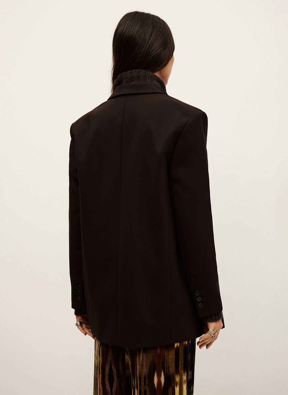 Veste tailleur droite kimber BA&SH Marron