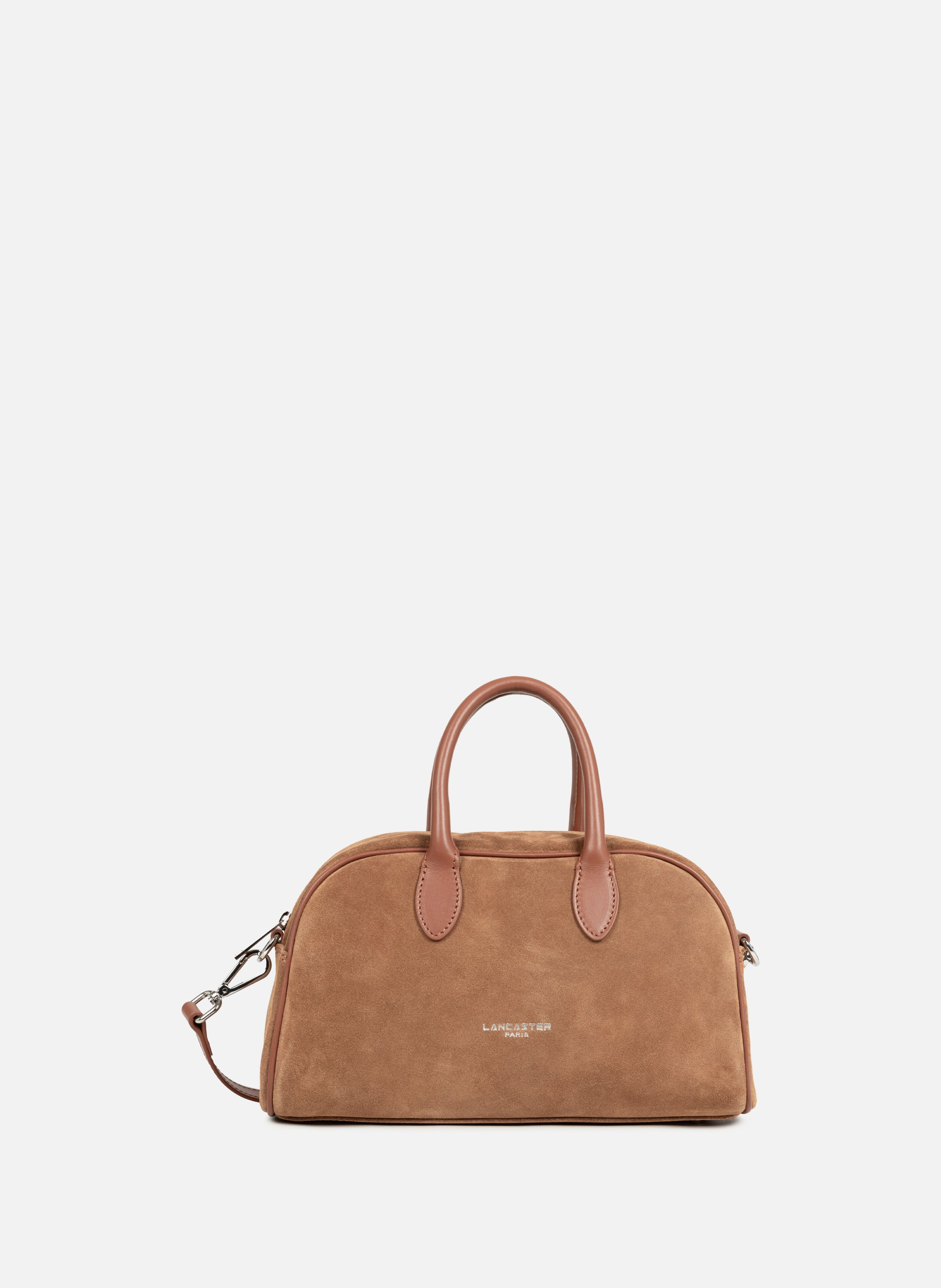 LANCASTER M bowling bag - Suède Brown
