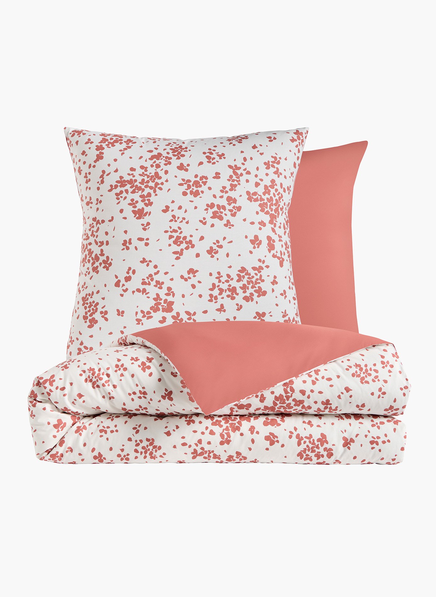 Pack housse de couette + taie(s) d'oreiller lodge ANNE DE SOLENE Rouge