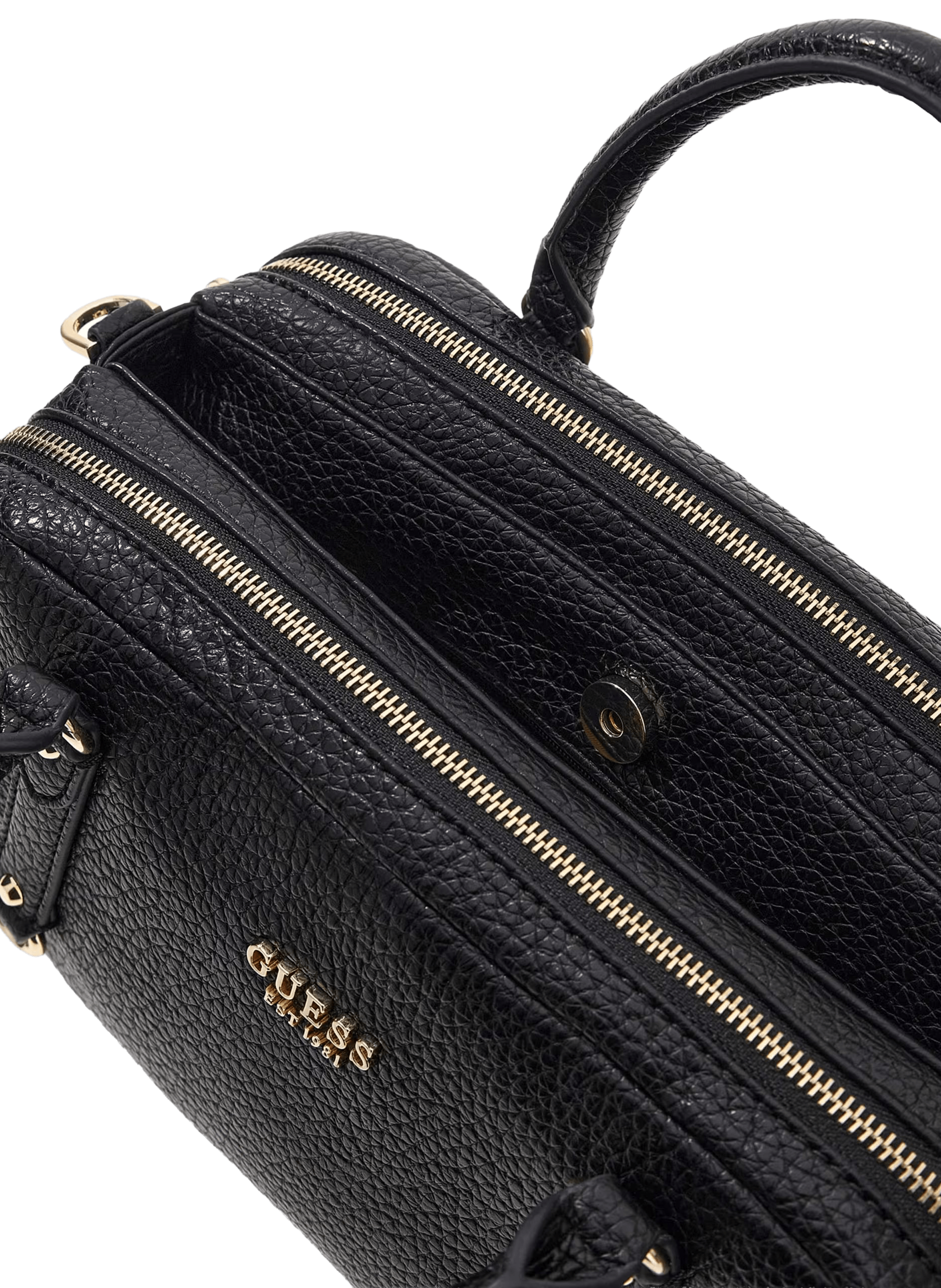 Bowling bag faux leather GUESS Black